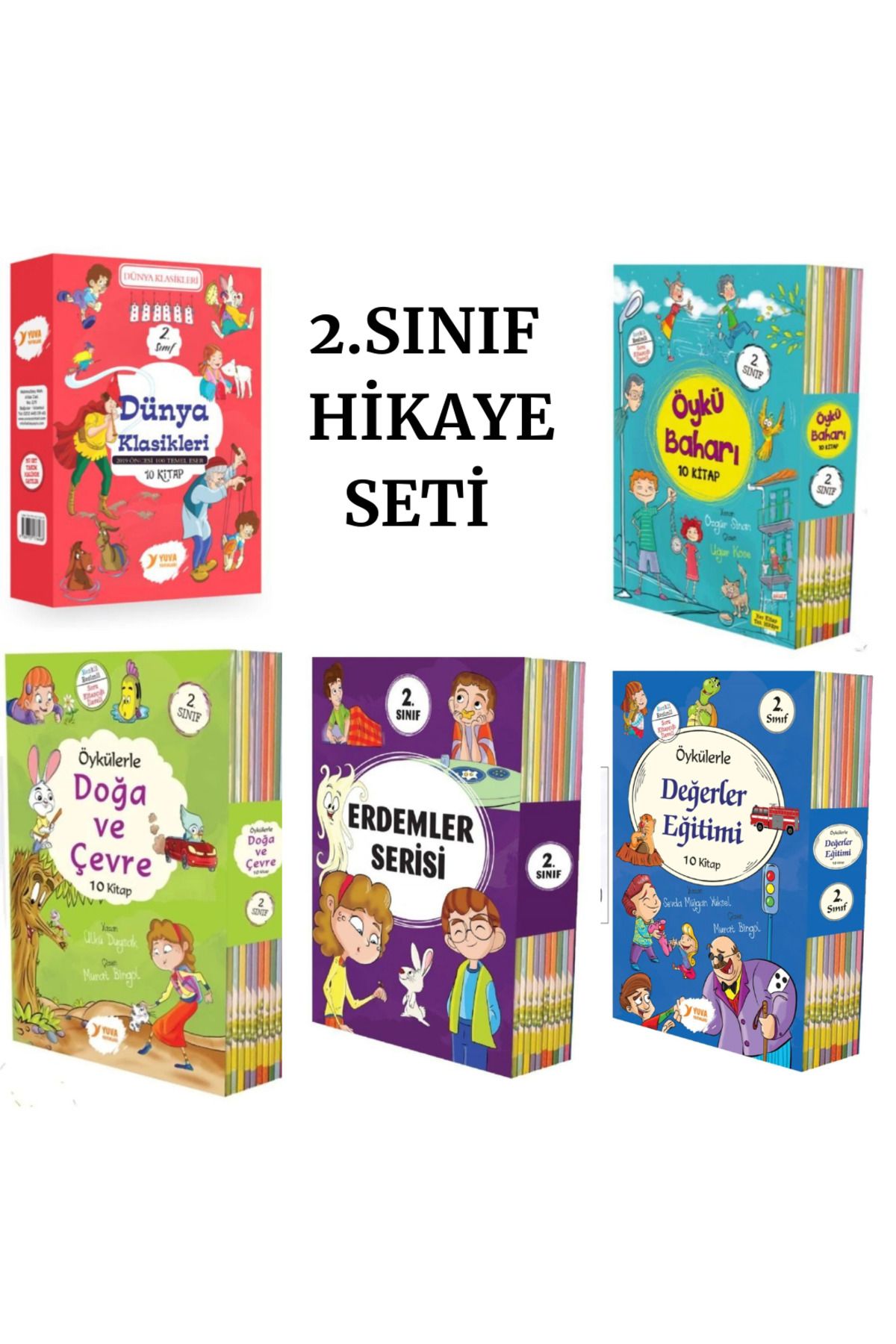 Yuva Yayınları 2 SINIF HİKAYE SETİ 5 SET (10LU)