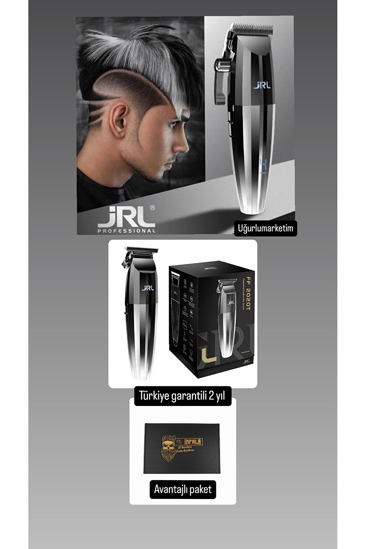 Saç Kesim ve Çizim 2'li Set Tıraş Makinesi