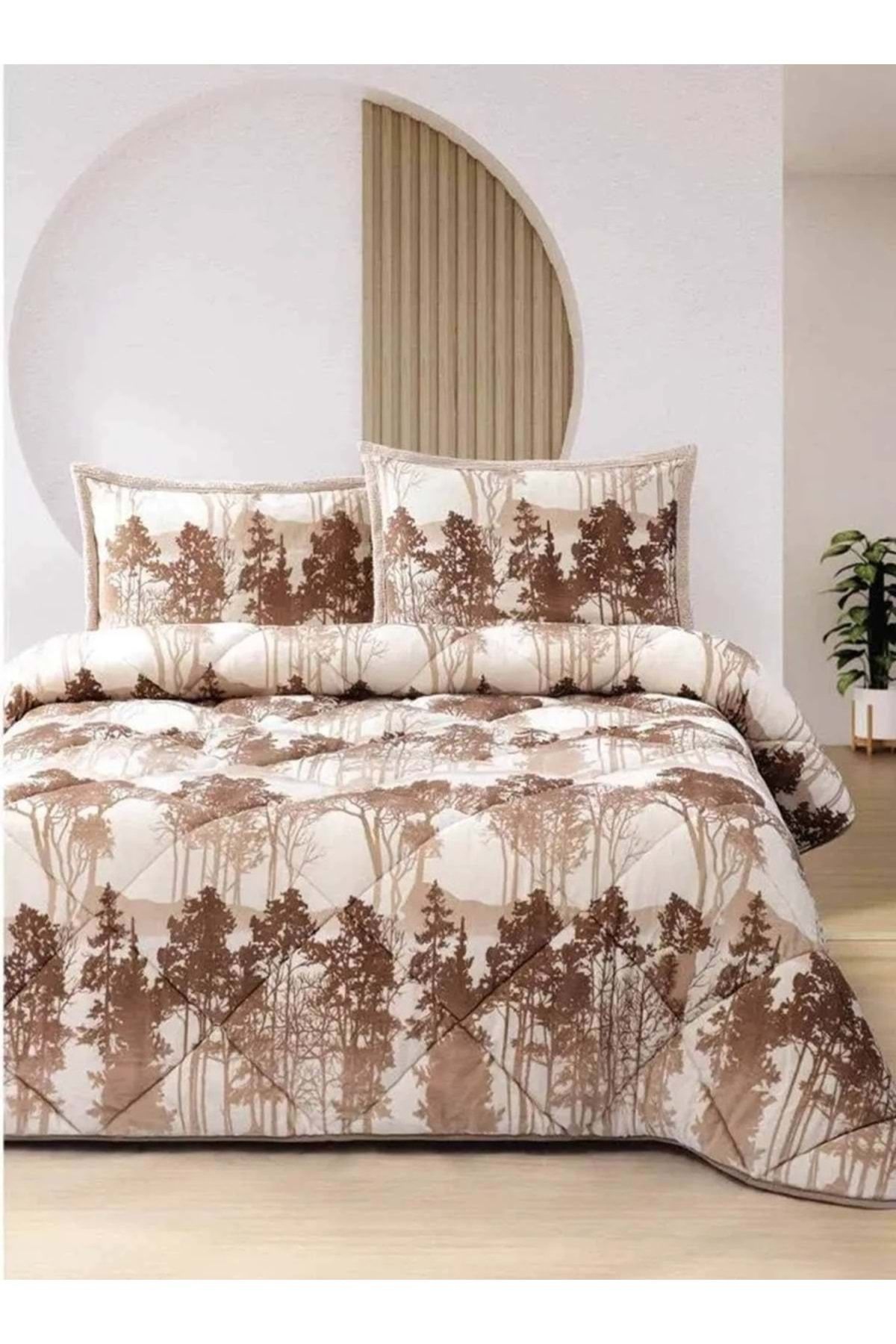 Merinos Comforter Set, Tek Kişilik Yorgan Seti (160x240)-Hera Bej