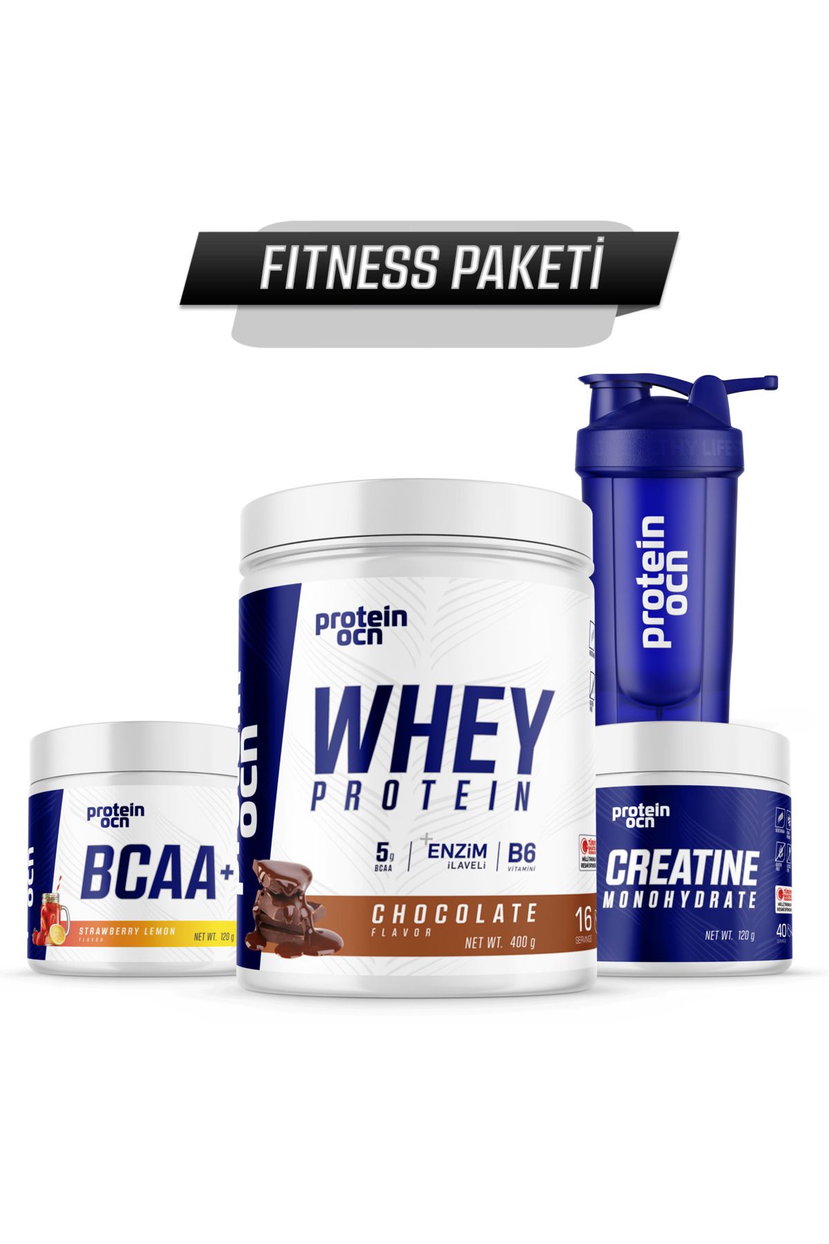 Proteinocean Fıtness Paketi - Çikolata Strawberry Lemon