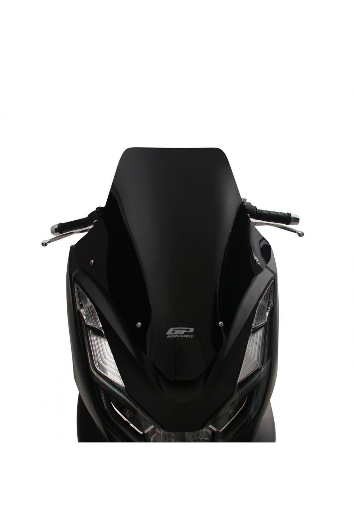 GP KOMPOZİT Gp Kompozit Siperlik Tur Camı Spor Siyah 55cm Honda Pcx 125 150 2021-2024