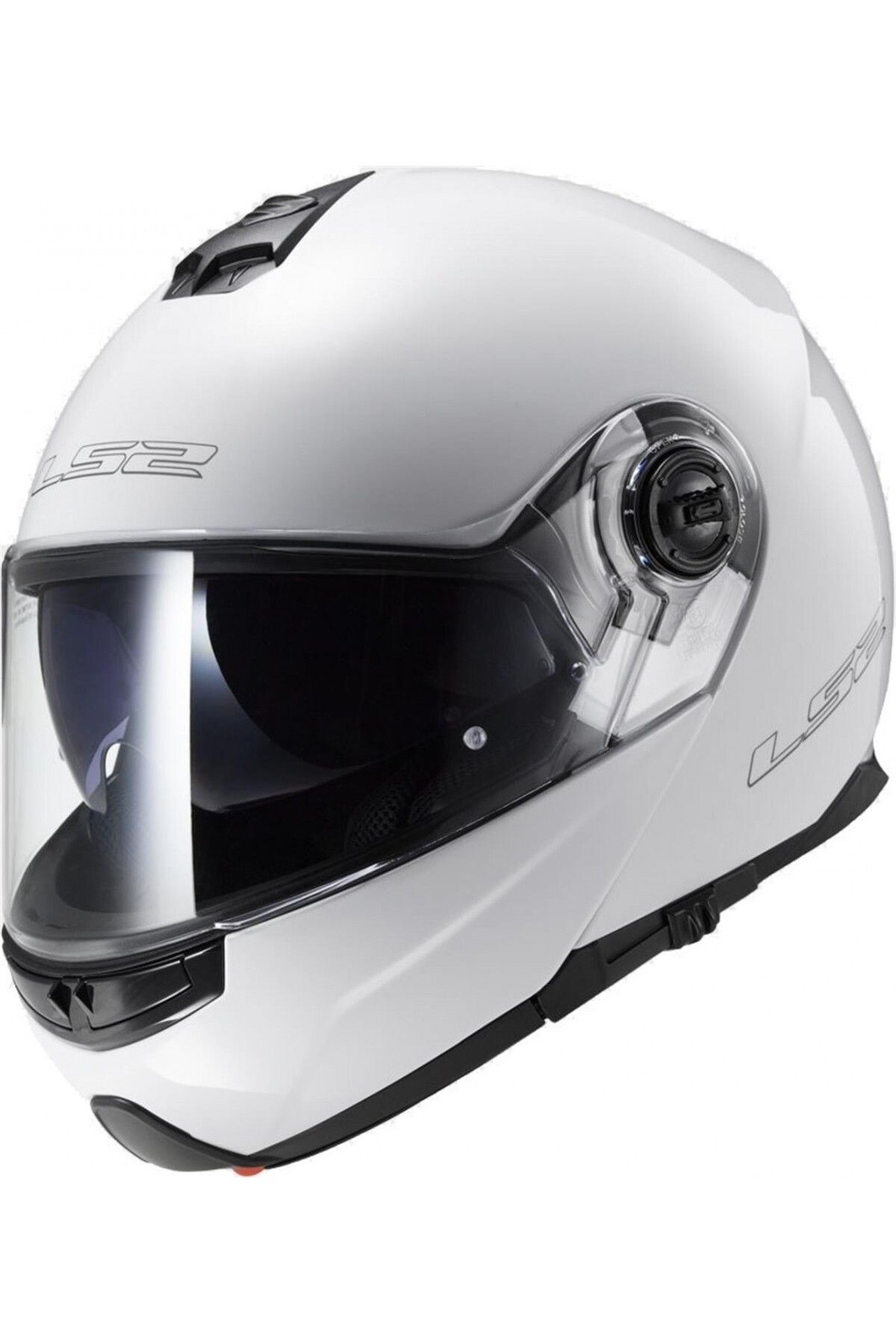 LS2 Strobe Çene Açılır Kask Beyaz