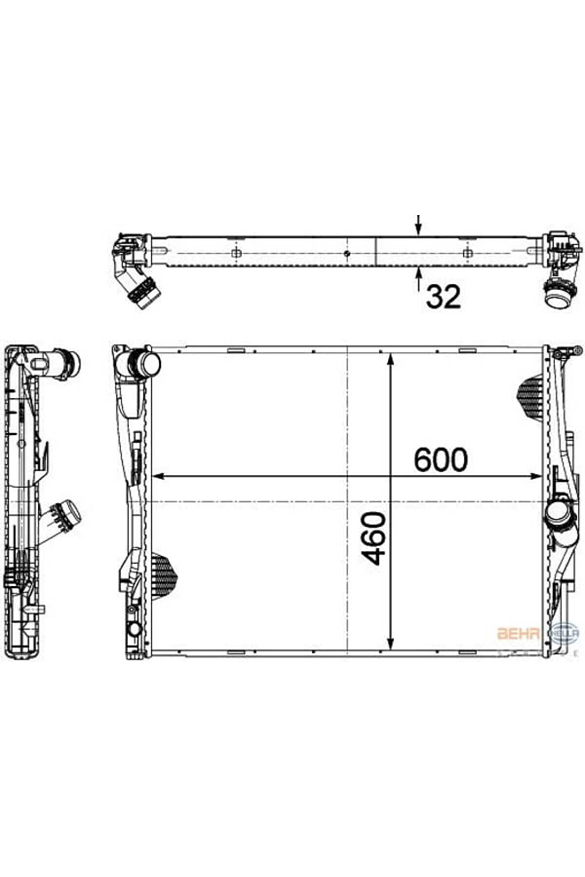 KNECHT CR1089000P Su Radyatörü Bmw 1 / 3 (E90/91/92/93) (Eno1058Mk376754061)