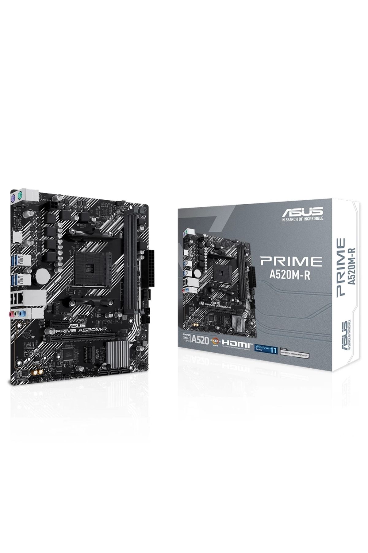 ASUS Prime A520m-r Ddr4 5100mhz (OC) M.2 Am4 Matx Anakart
