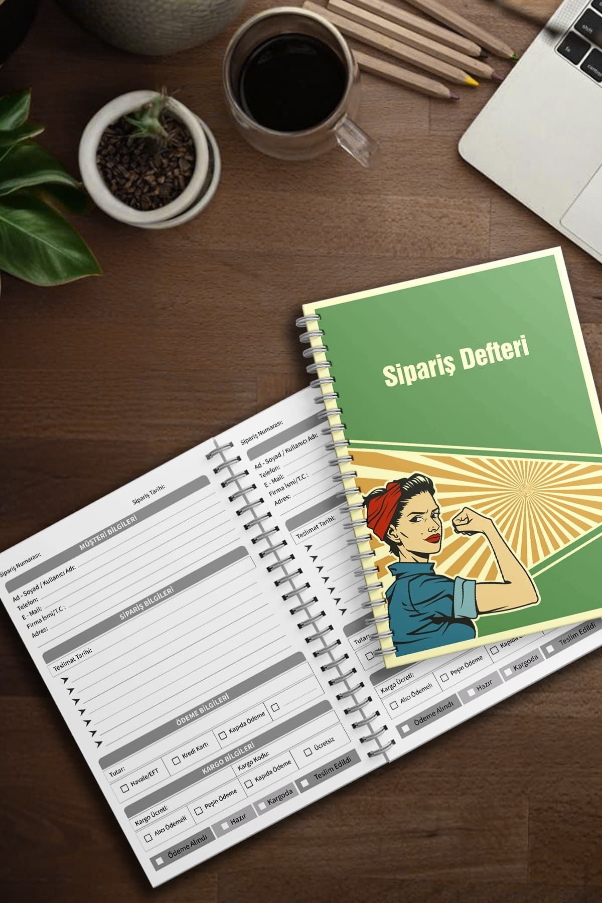 Copyrite Sipariş Defteri | 100 Yaprak 200 Sayfa A5 | Sipariş Defteri