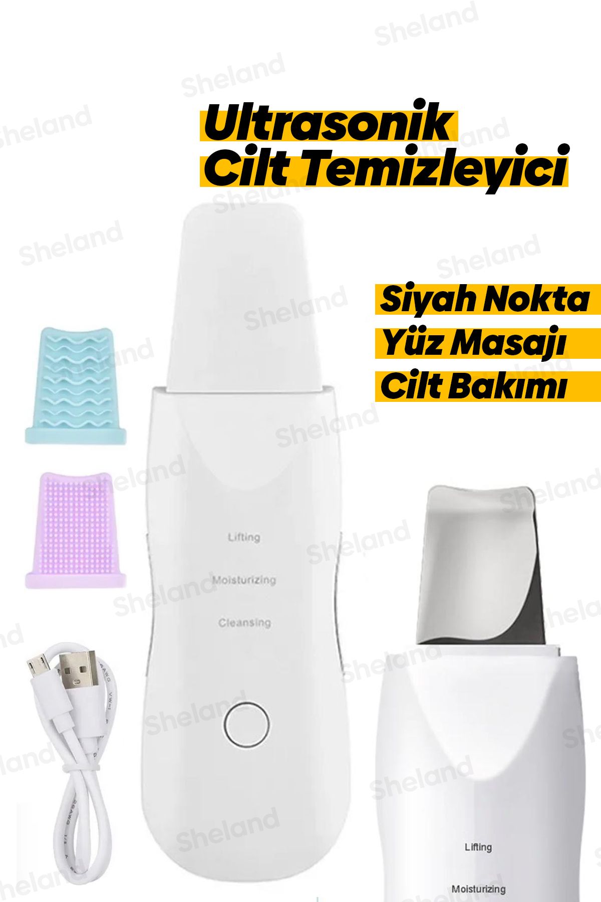 Sheland Ultrasonik Yüz Spatulası Siyah Nokta Giderici - Garantili.