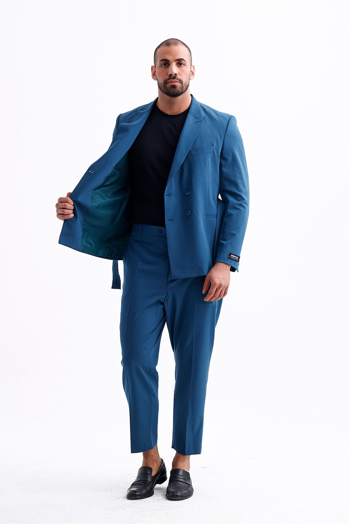 Erkek Battal Boy Pantolon - Modern ve Şık Tasarım, Mavi
