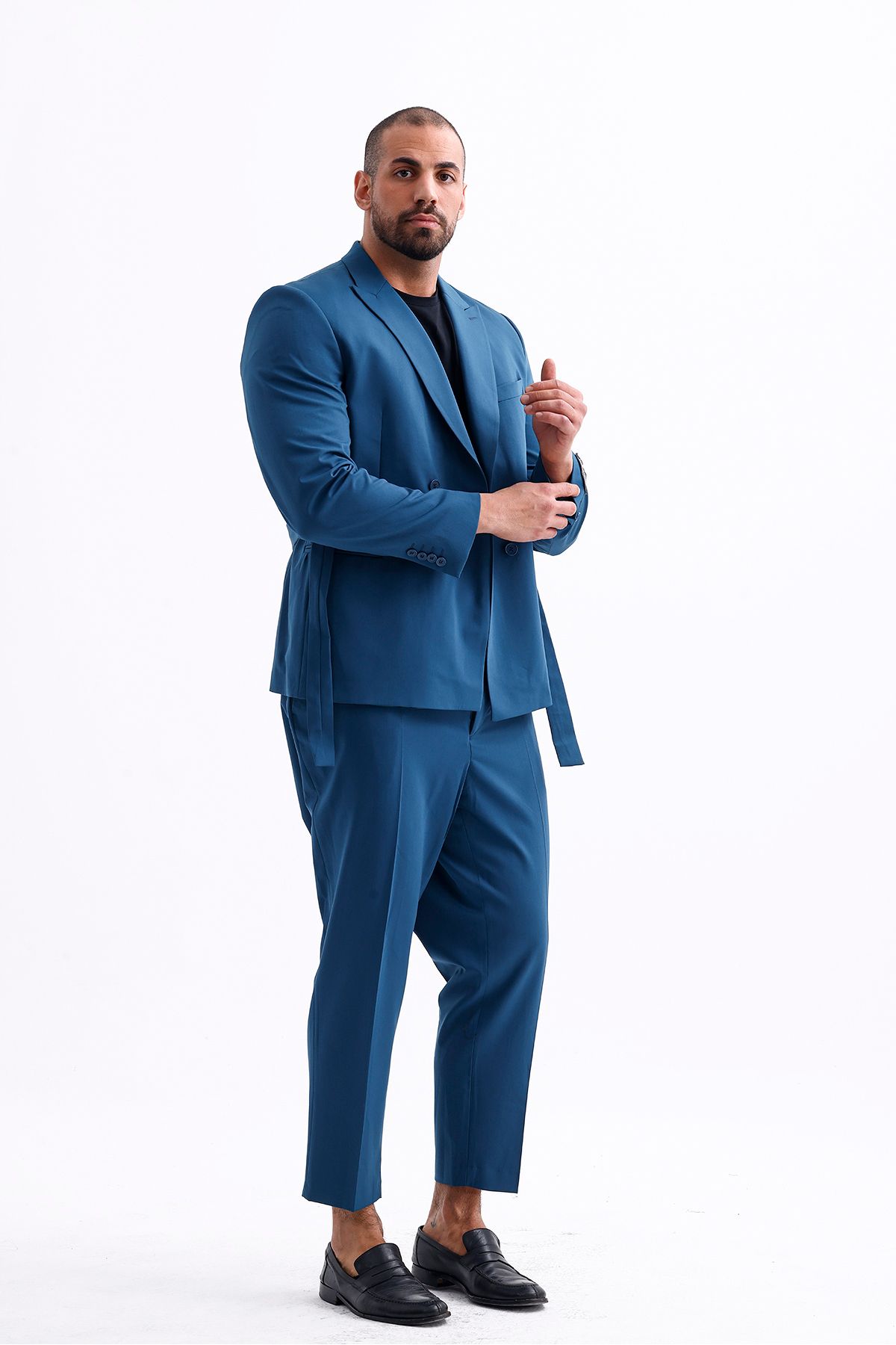 Erkek Battal Boy Pantolon - Modern ve Şık Tasarım, Mavi