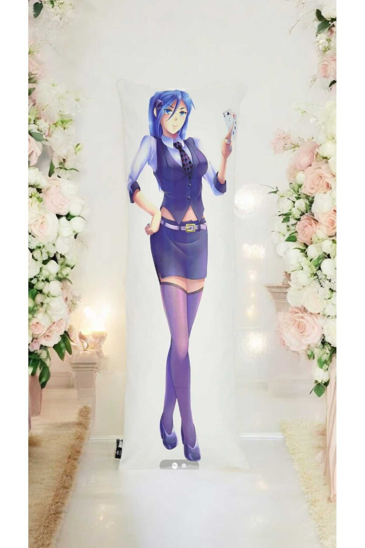 LUX VIE Anime Sarılma Yastığı Iç Dolgulu Yılbaşı Hediye Body Pillow 40x140 Cm