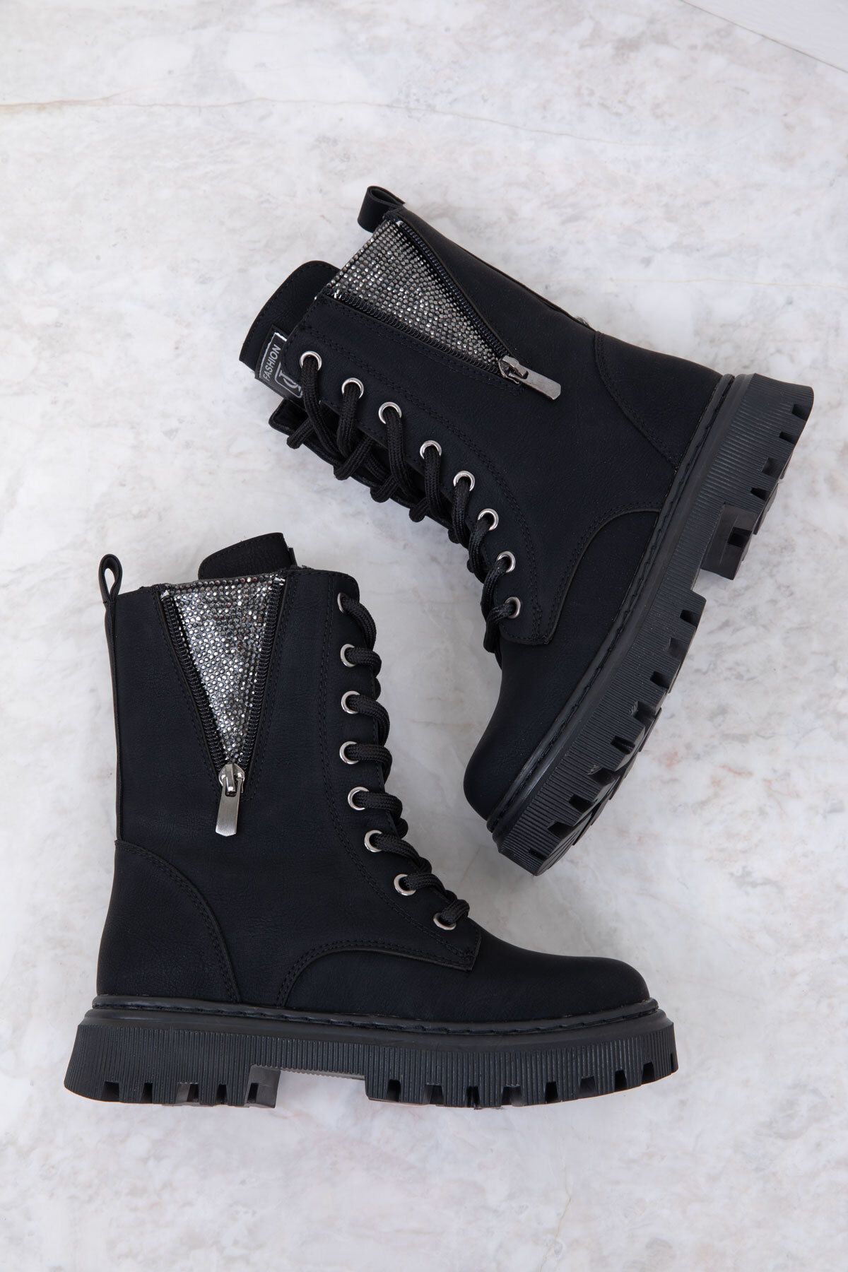 SOHO Siyah Mat Çocuk Bot & Bootie 19902