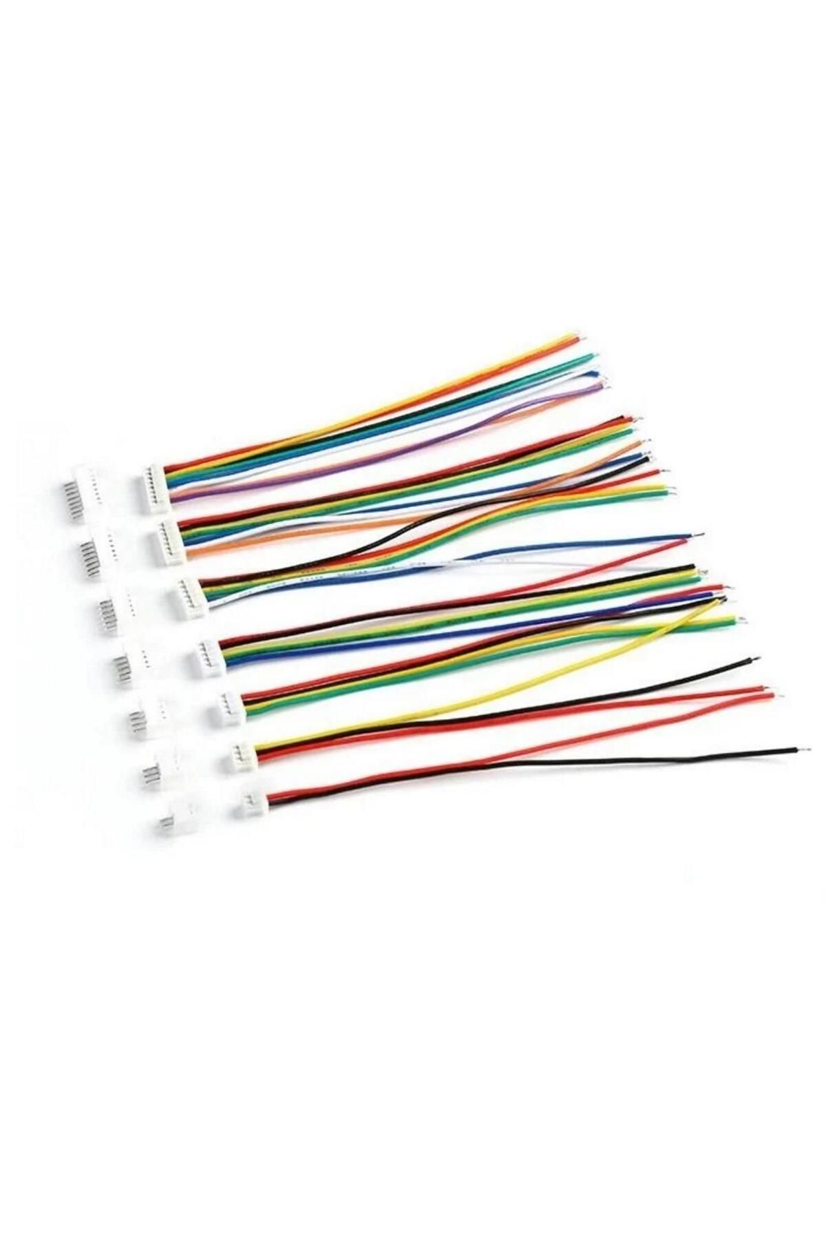 SANEC 1,25mm Jst 2 Pin Kablolu Konnektör Takım (180D ERKEK)-10cm