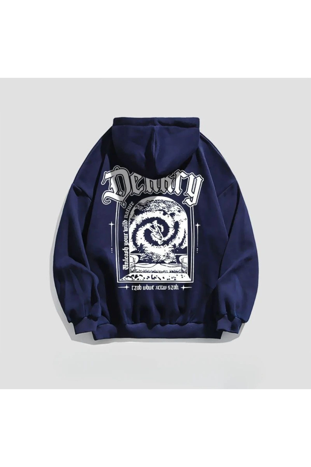 Drippy Erkekler sıcak Emo için Streetwear baskı gevşek tişörtü tek parça 90s Vintage adam Hoodies yü