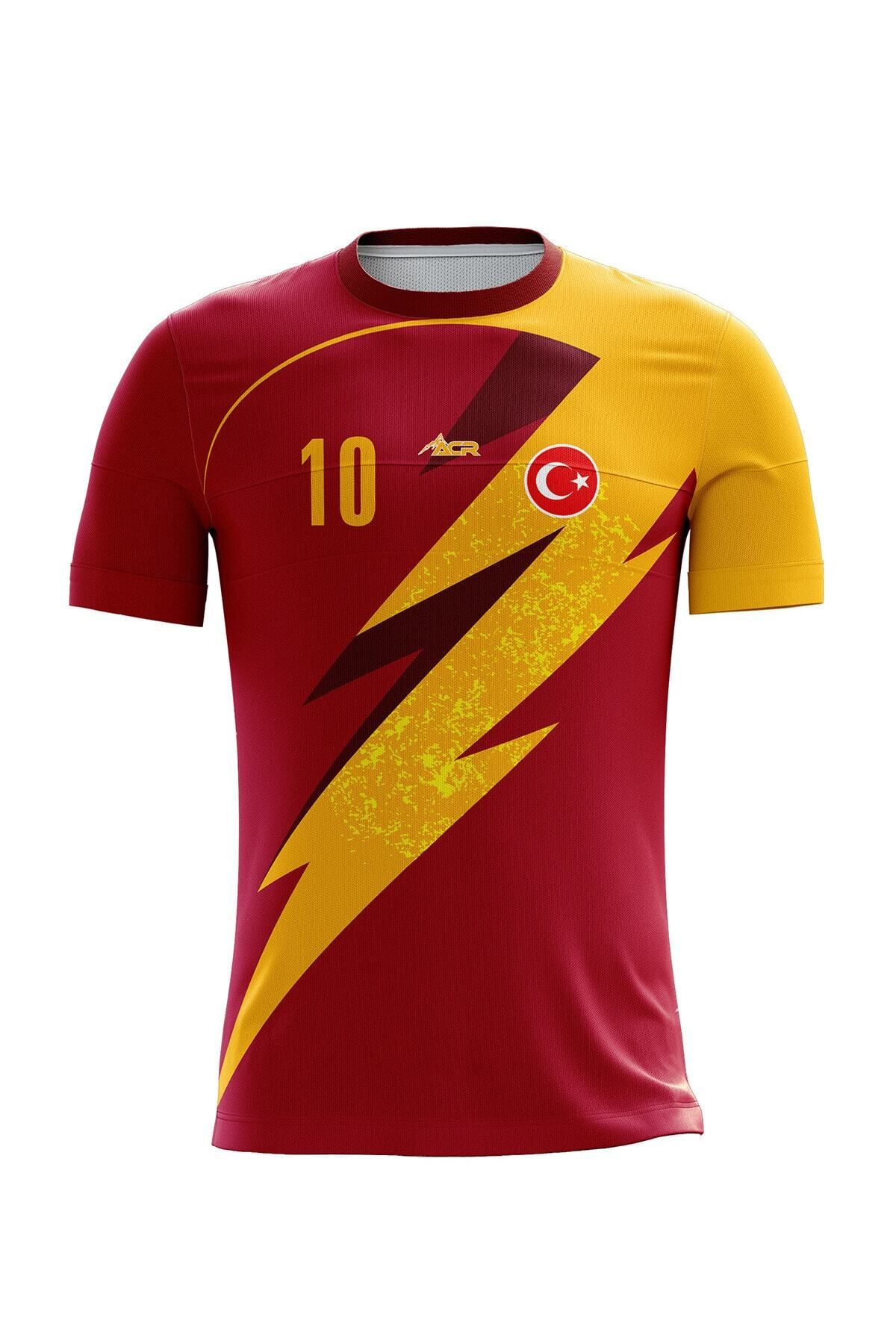 ACR Giyim Tekstil Forma Baskı Futbol Forması Tek Üst Şimşek Model - Kişiye Özel Isim Ve Numara Yazılabilir, Dijital Baskı Tasarım
