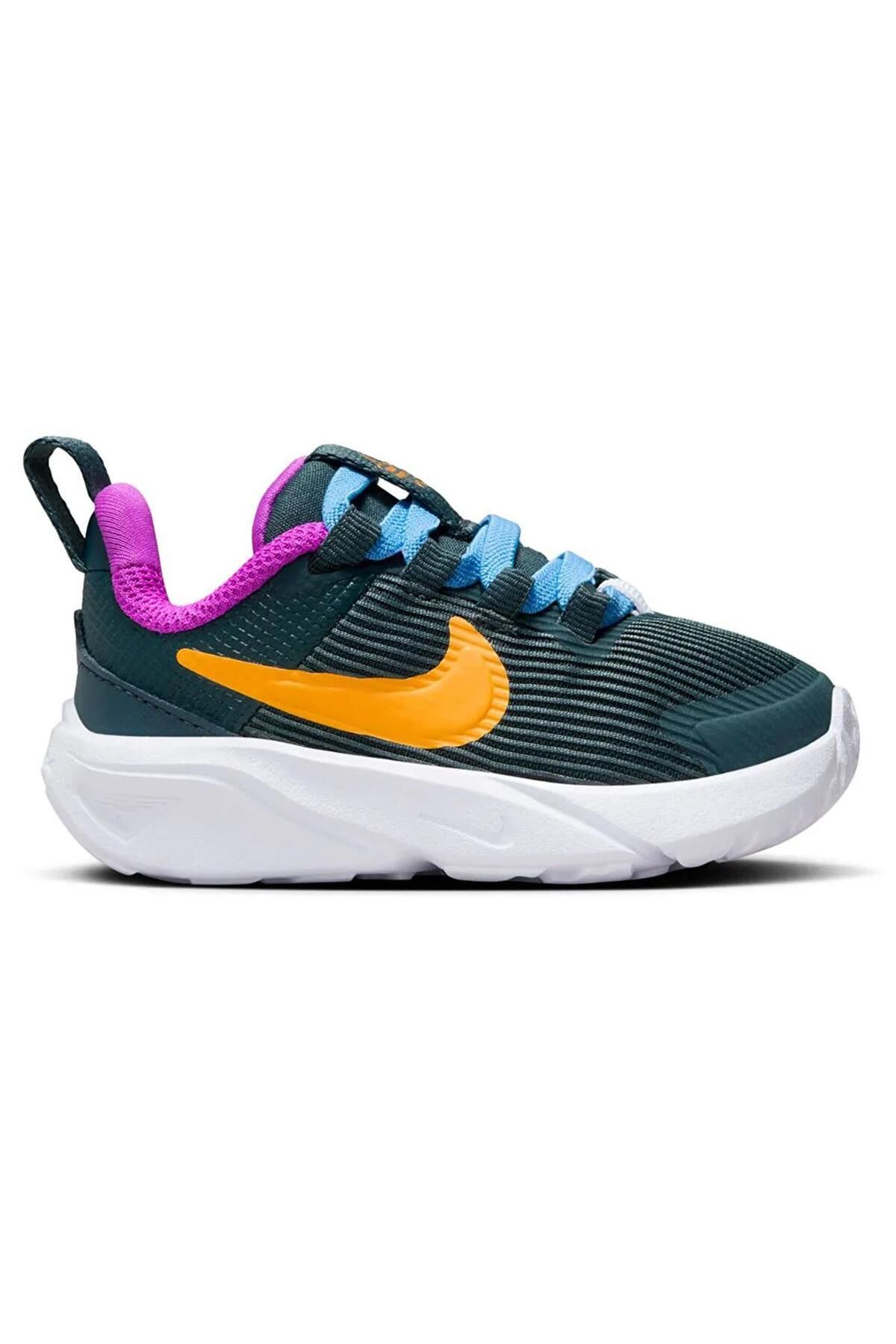Nike Star Runner 4 Nn (TD) Deep Jungle Running Elastik Bağcıklı Çocuk Yürüyüş Koşu Ayakkabısı Yeşil