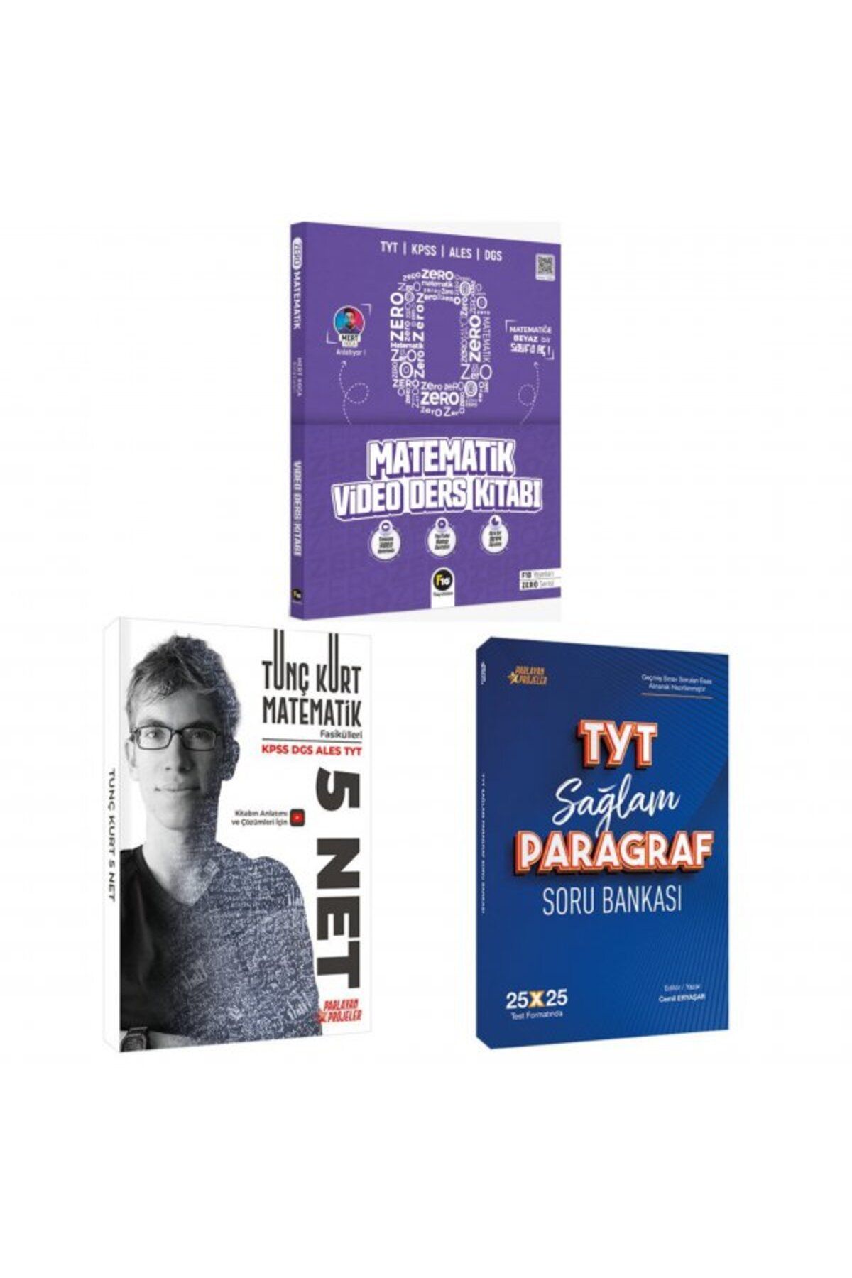 Parlayan Projeler Mert Hoca Zero Serisi Matematik Ders +Tunç Kurt TYT 5 Net Matematik +TYT Sağlam Paragraf Soru