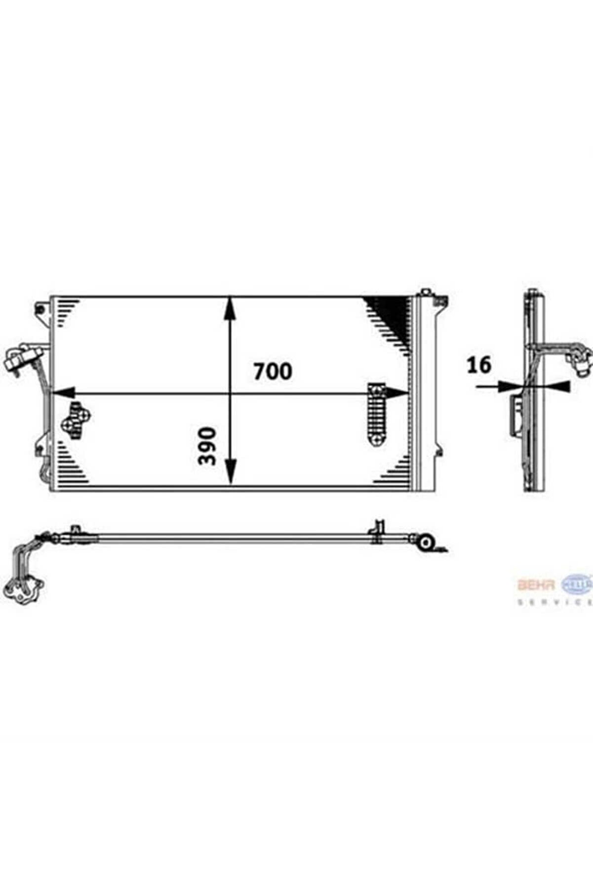 BEHR 8FC351317-461 Klima Radyatörü Touareg 7L 03- / Q7 4L 06- / Cayenne