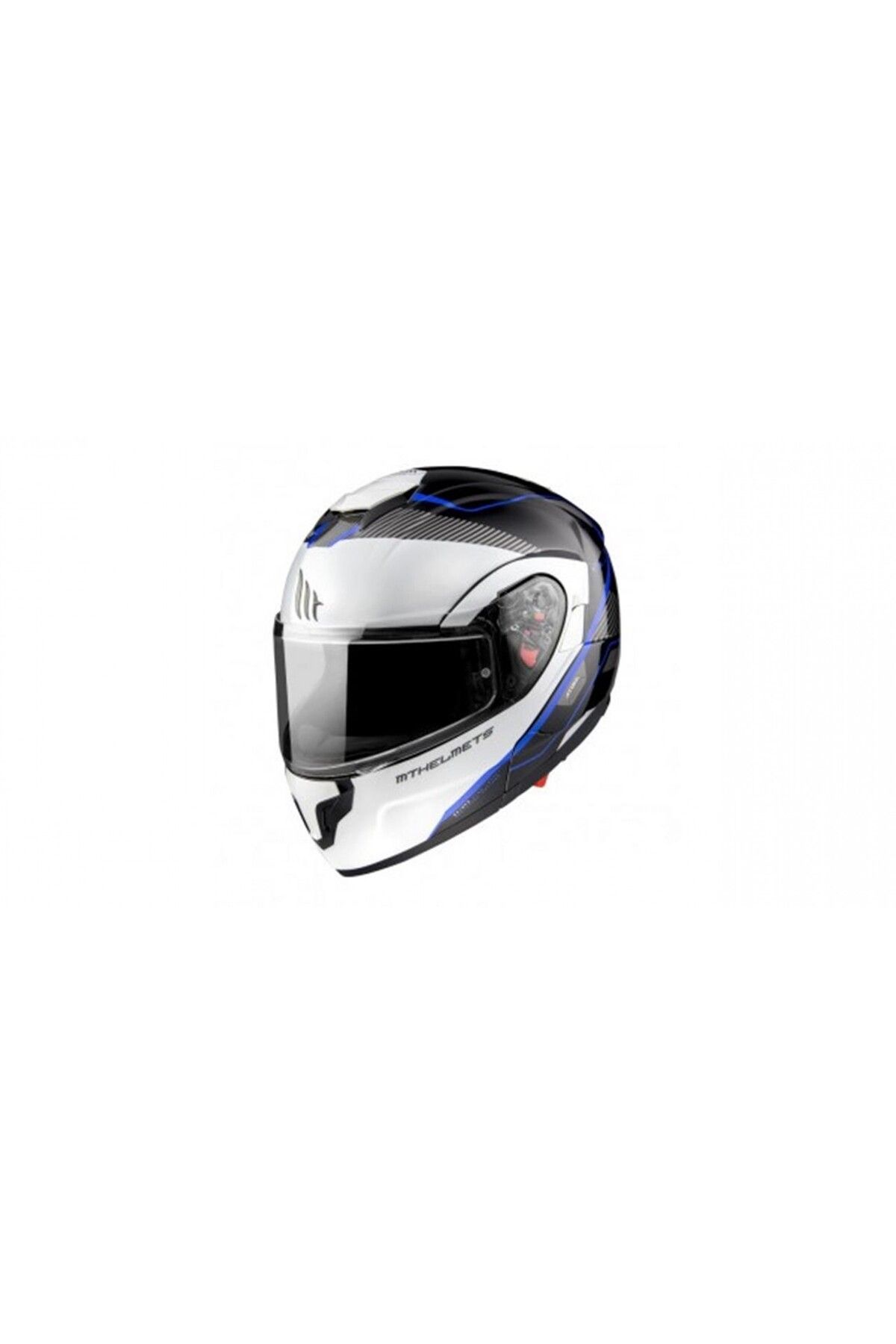 MT Atom Sv B7 Çene Açılır Kask Vizörlü Mavi Beyaz X-large