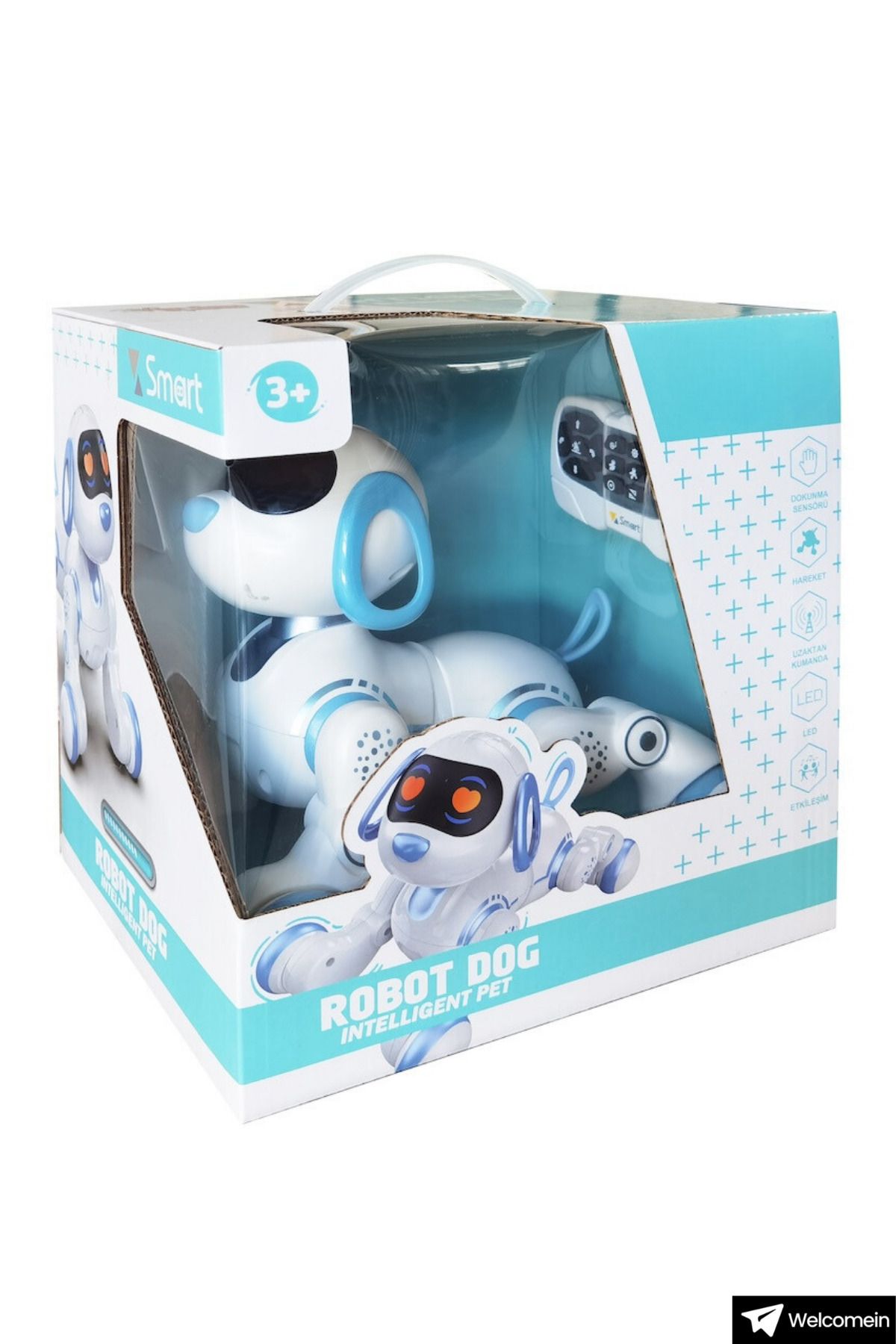 VARDEM OYUNCAK Oyuncak 30 Fonksiyon Uzaktan Kumandalı Şarjlı Sesli Işıklı Dokunma Algılama Programlama Robot Köpek