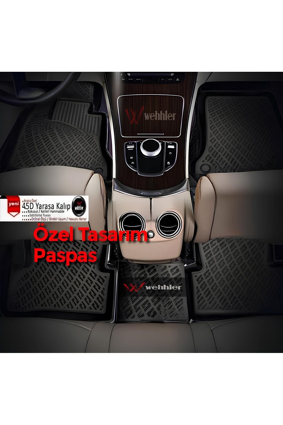 WEHHLER Audi Q7 50 Tdı Quattro S Line Orijinal Havuzlu Paspas 2024-2025