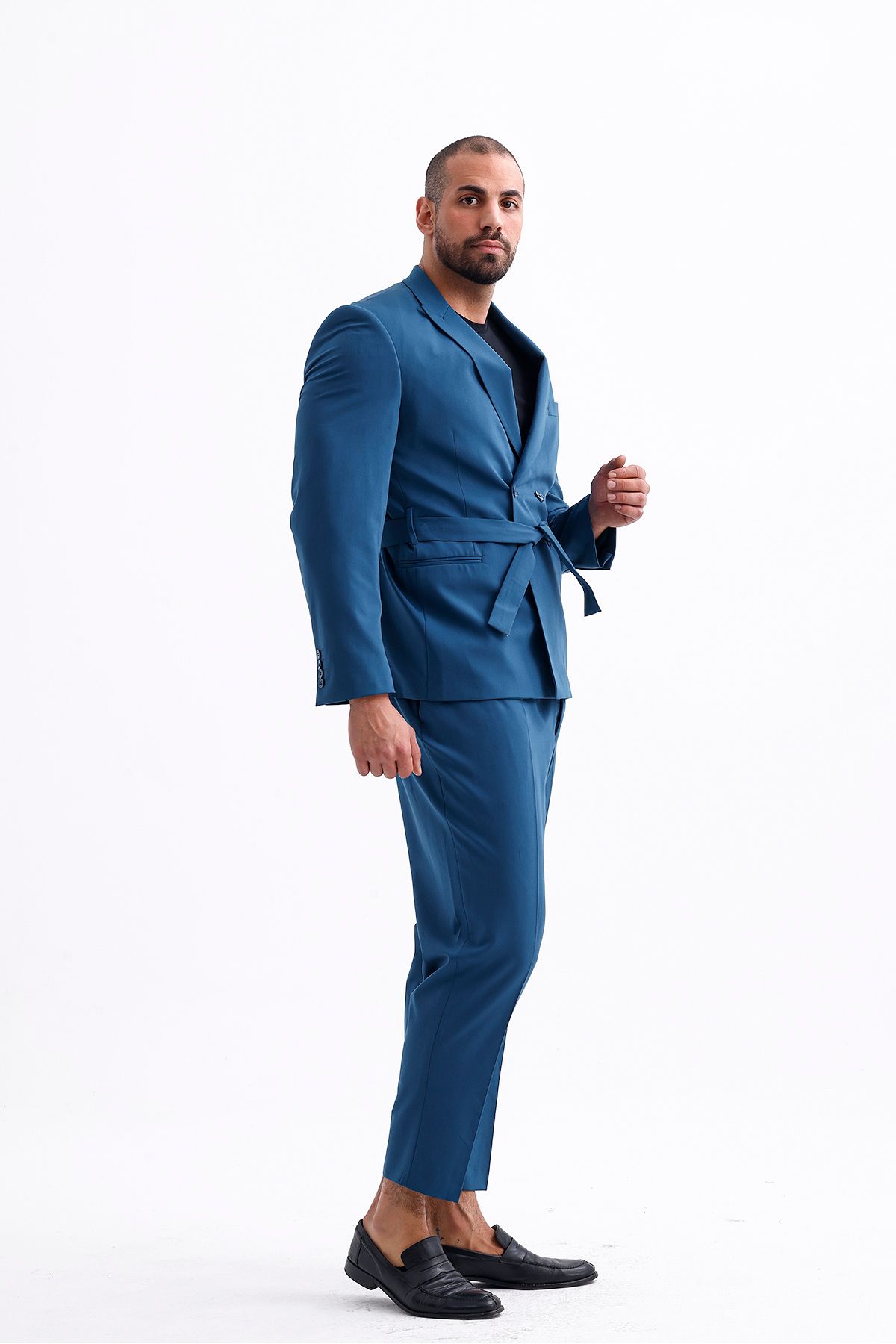 Erkek Battal Boy Pantolon - Modern ve Şık Tasarım, Mavi