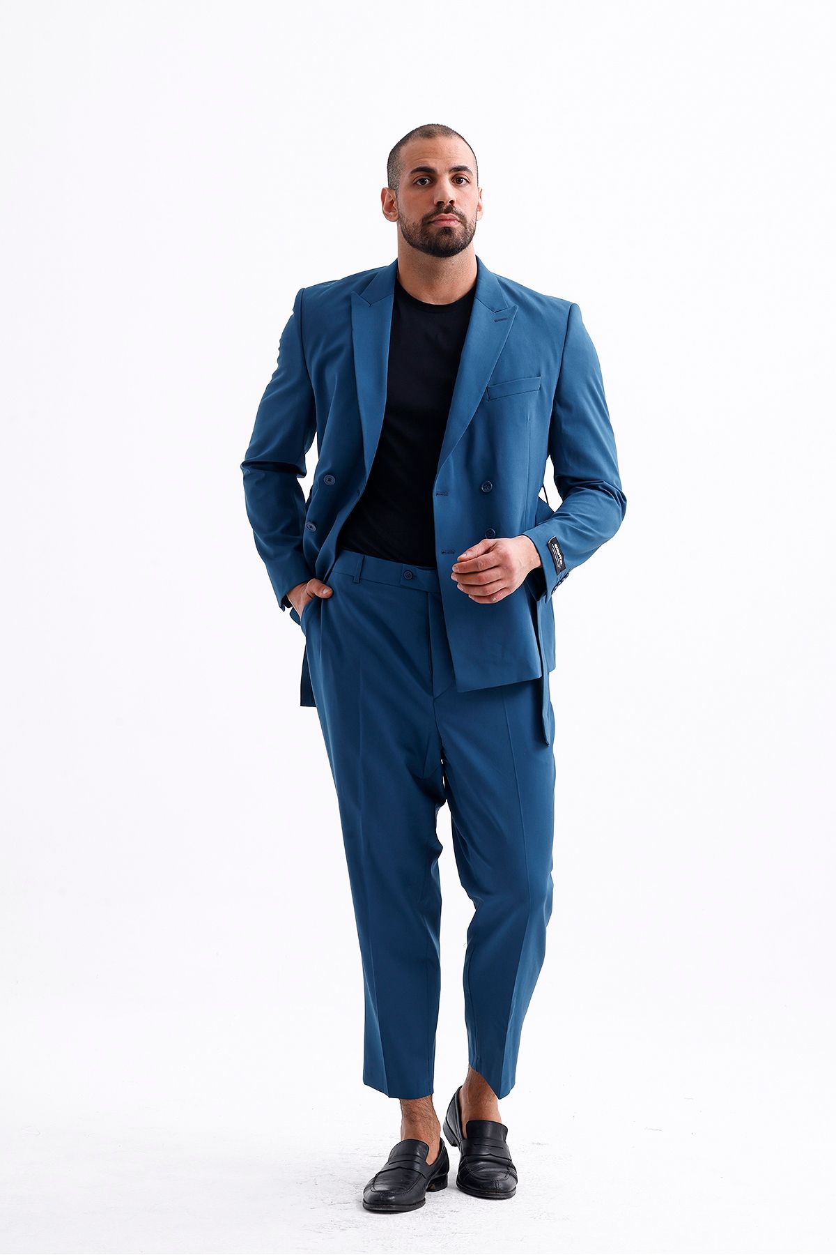 Erkek Battal Boy Pantolon - Modern ve Şık Tasarım, Mavi