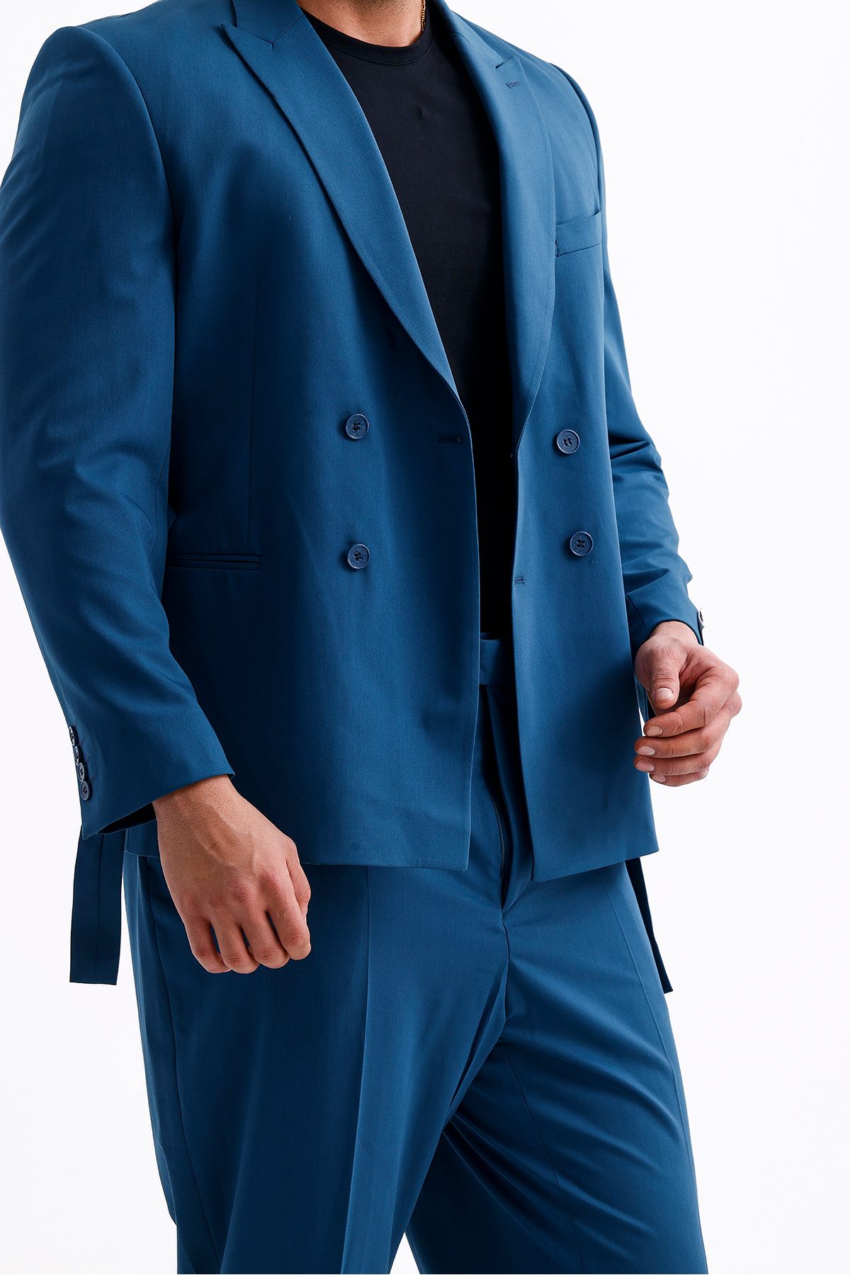 Erkek Battal Boy Pantolon - Modern ve Şık Tasarım, Mavi