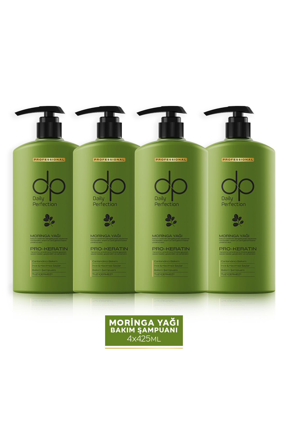 dp Daily Perfection Şampuan Moringa Yağı 425 ml X 4 Adet