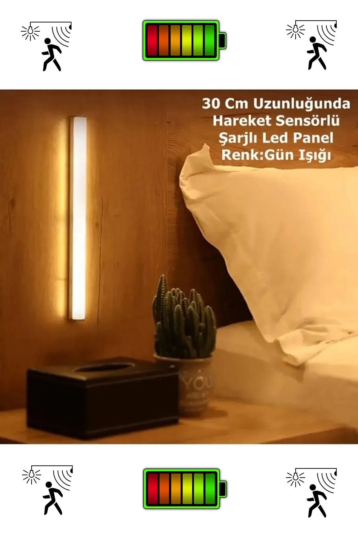 Ithink Hareket Sensörlü Şarjlı Led Lamba Ls-75