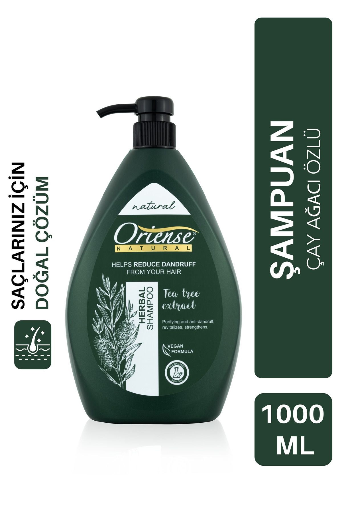 ORİENSE Natural 1000ml Herbal Şampuan Çay Ağacı Özü
