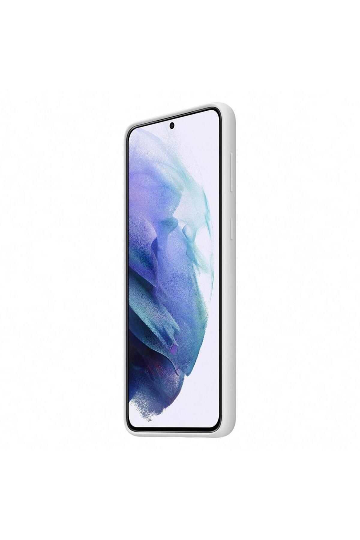 Samsung Galaxy S21 Plus Ile Uyumlu Silikon Kılıf Açık Gri Ef-pg996tjegww