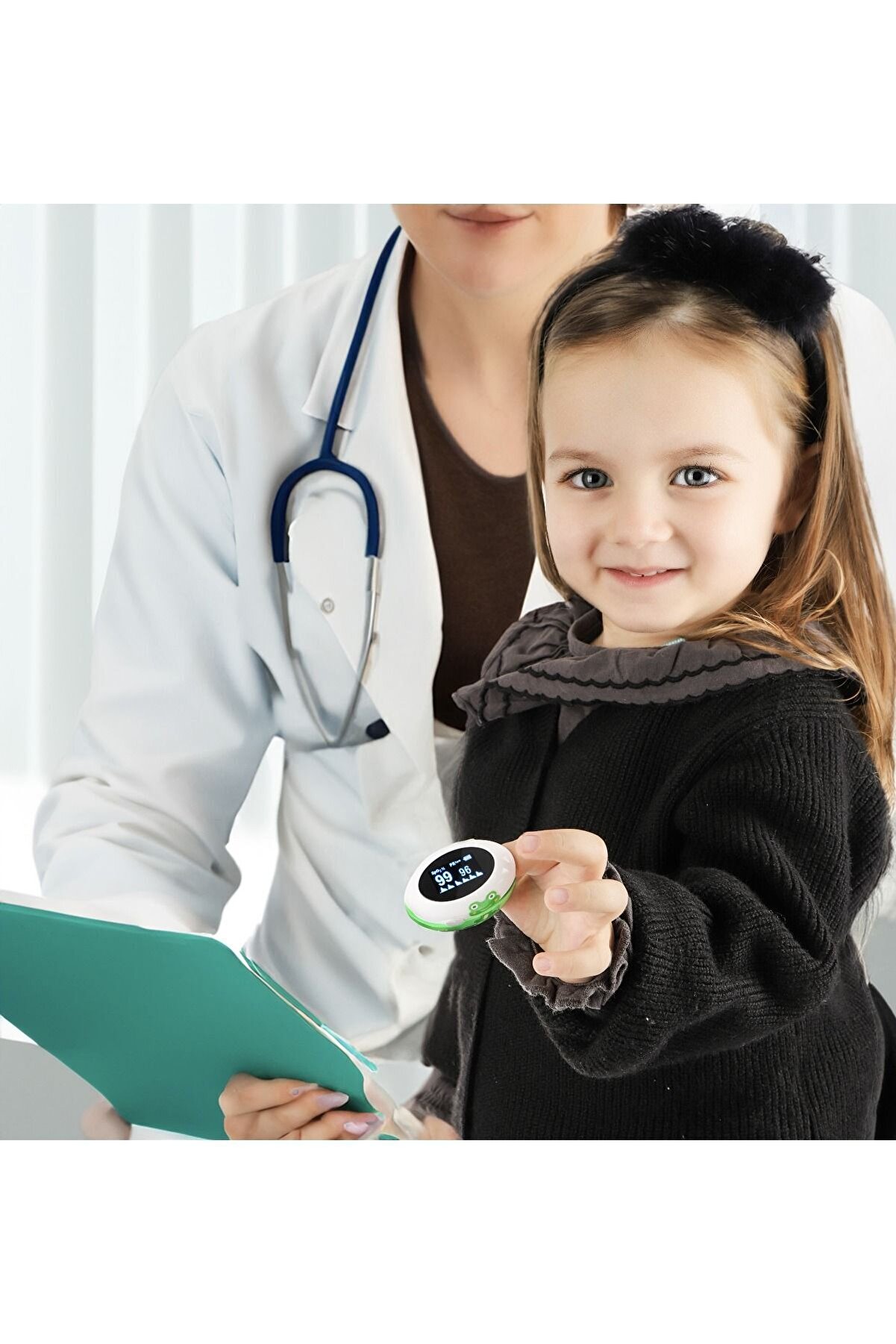 VZN Pediatrik Pulse Oksimetre, USB Şarjlı - Sağlık Ekipmanları