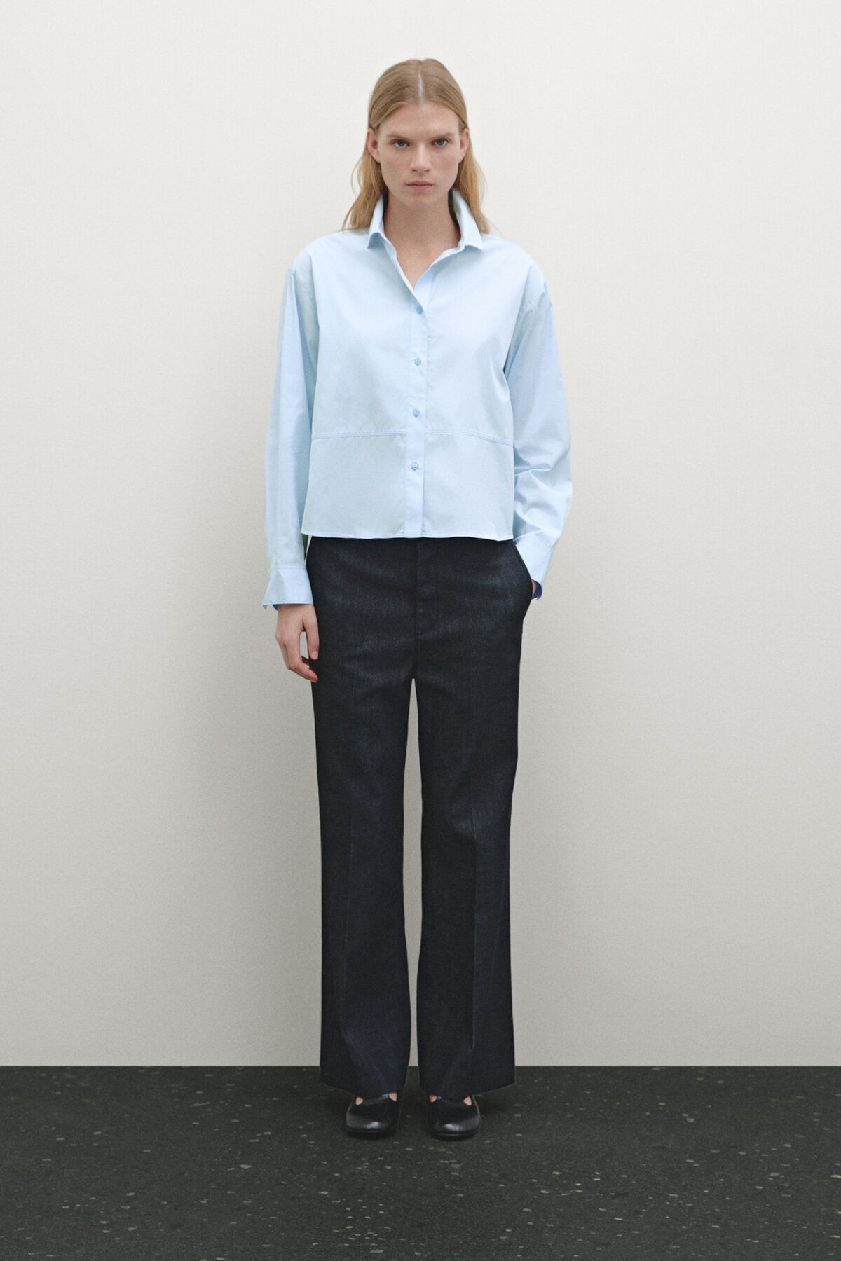 Massimo Dutti %100 pamuklu poplin gömlek