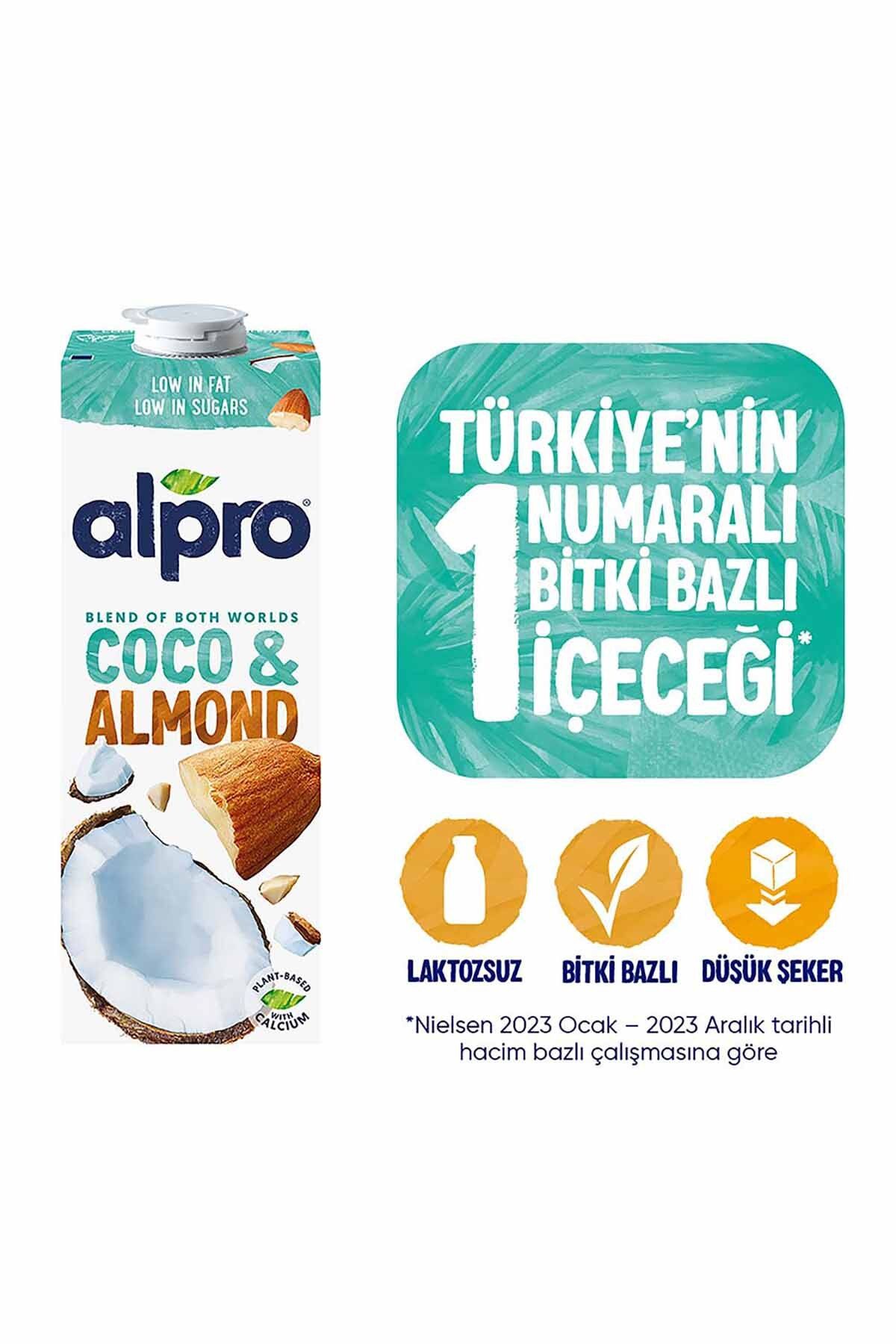 Alpro Hindistan Cevizi & Badem Sütü 1 Lt