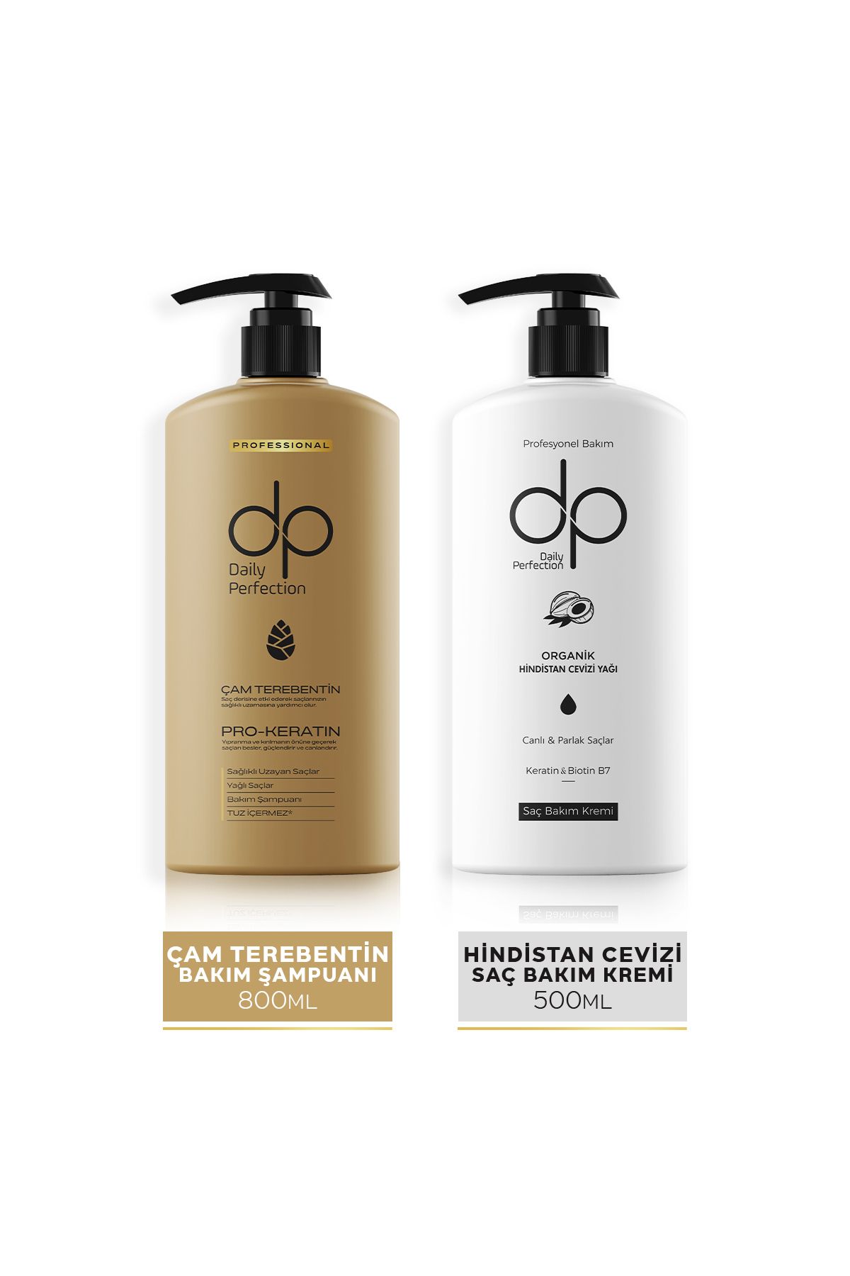dp Daily Perfection Daıly Perfection1 Adet Çam Terebentin Şampuan(800 ML) 1 Adet Saçkremihindistan Cevizi (500 ML)