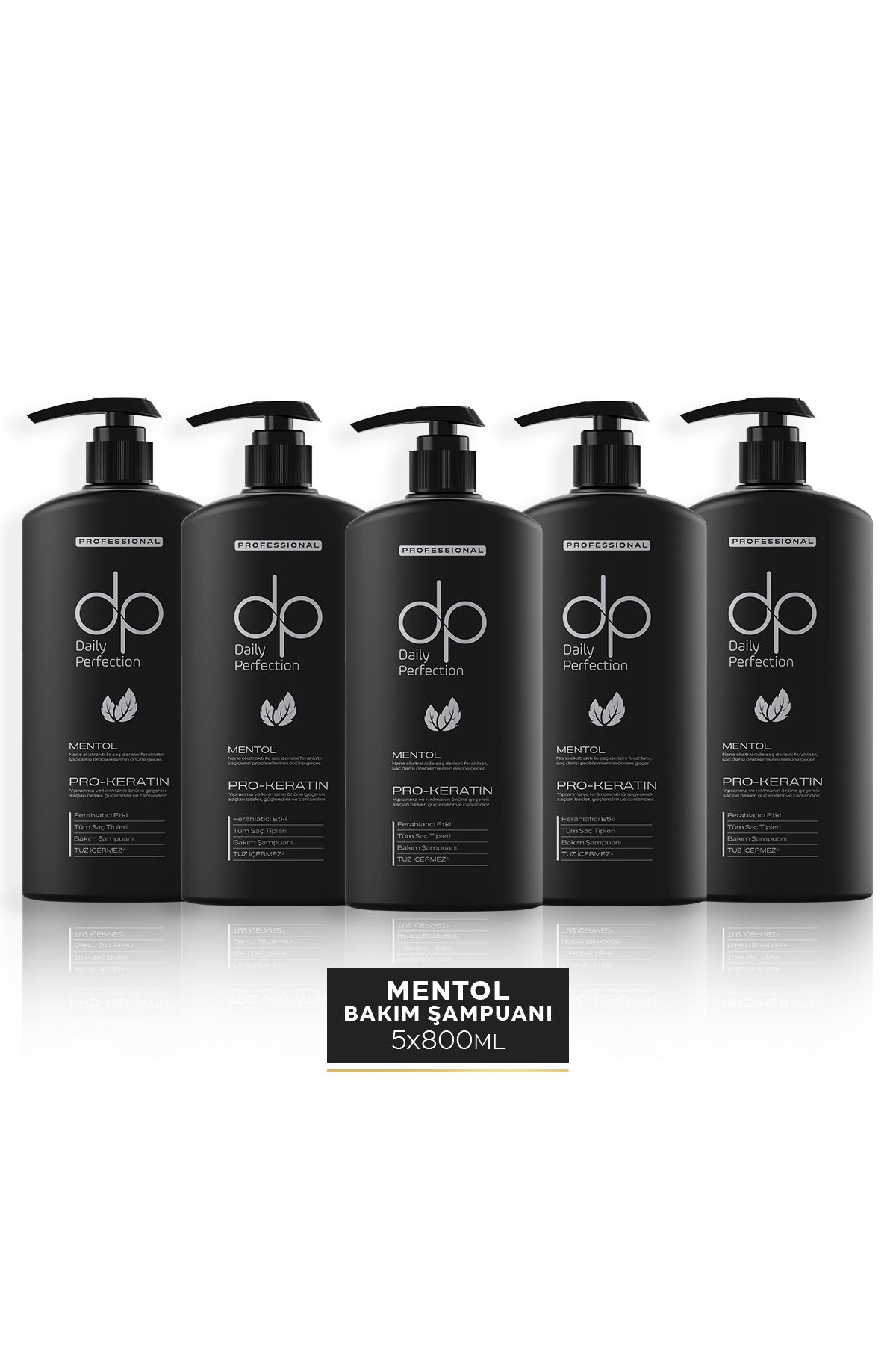 dp Daily Perfection Şampuan Mentol 800 ml X 5 Adet