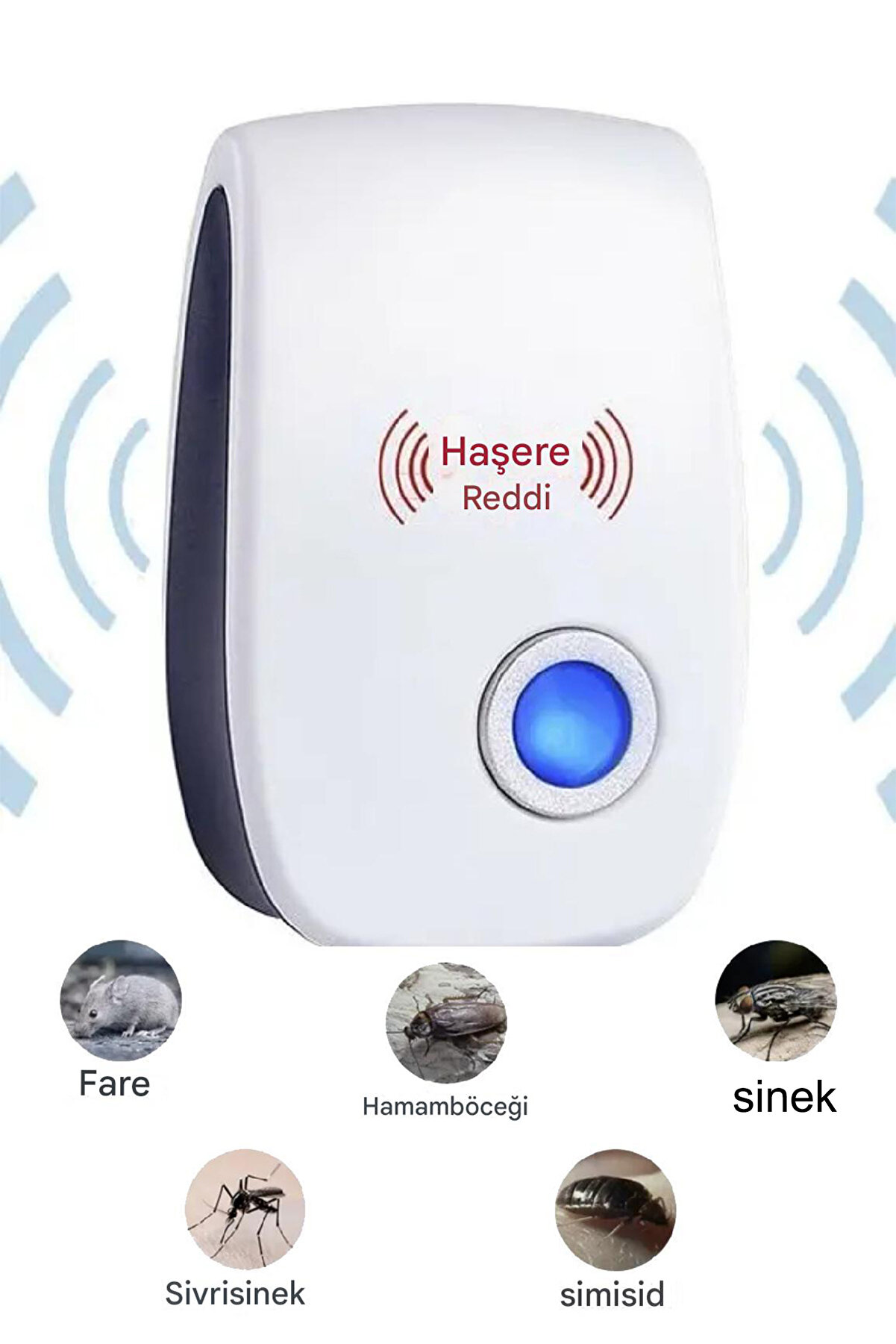 Qualitytime Pest Reject Ultrasonik Fare Haşere Böcek Kovucu