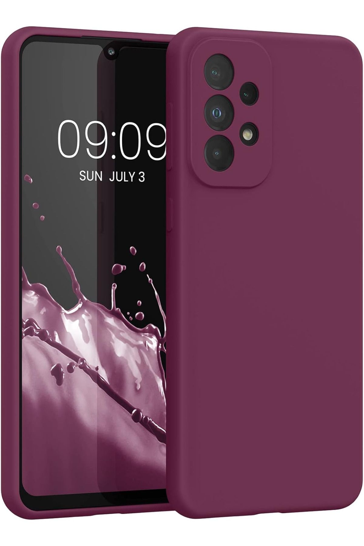 Fibaks Samsung Galaxy A33 5g Uyumlu Kılıf Kamera Korumalı Içi Kadife Lansman Kapak
