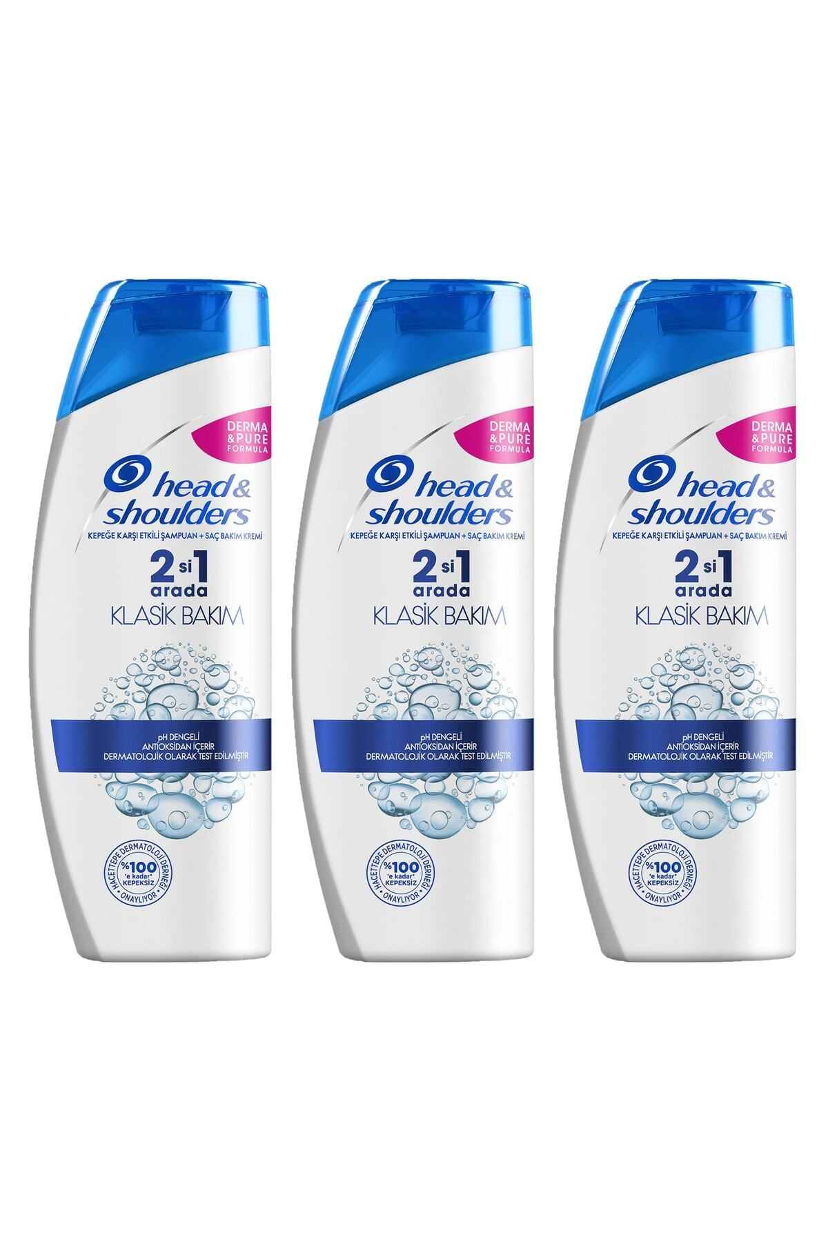 Head And Shoulders Head & Shoulders 2'si 1 Arada Şampuan Klasik Bakım 330ml X 3 Adet