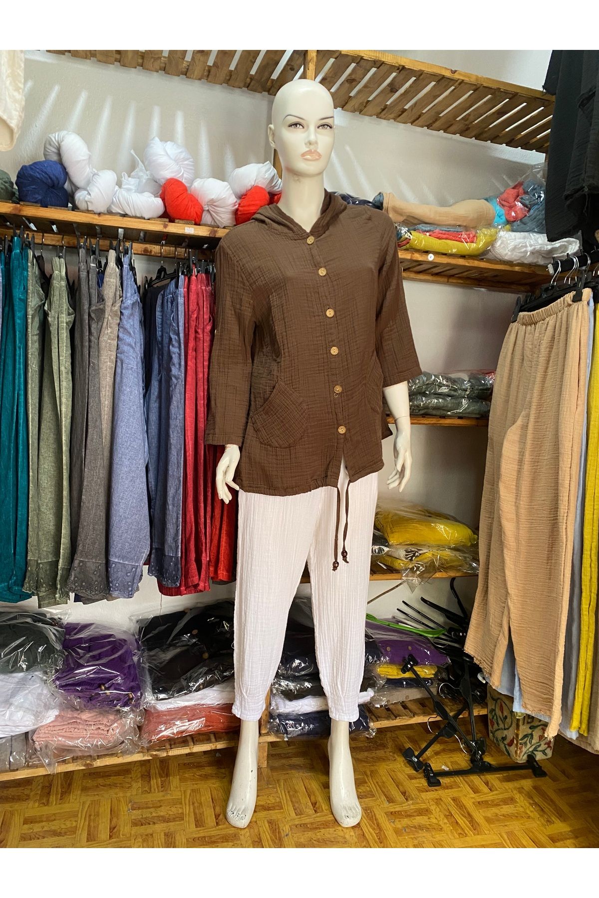 Aksoy Authentic Müslin Kapüşonlu Ceket