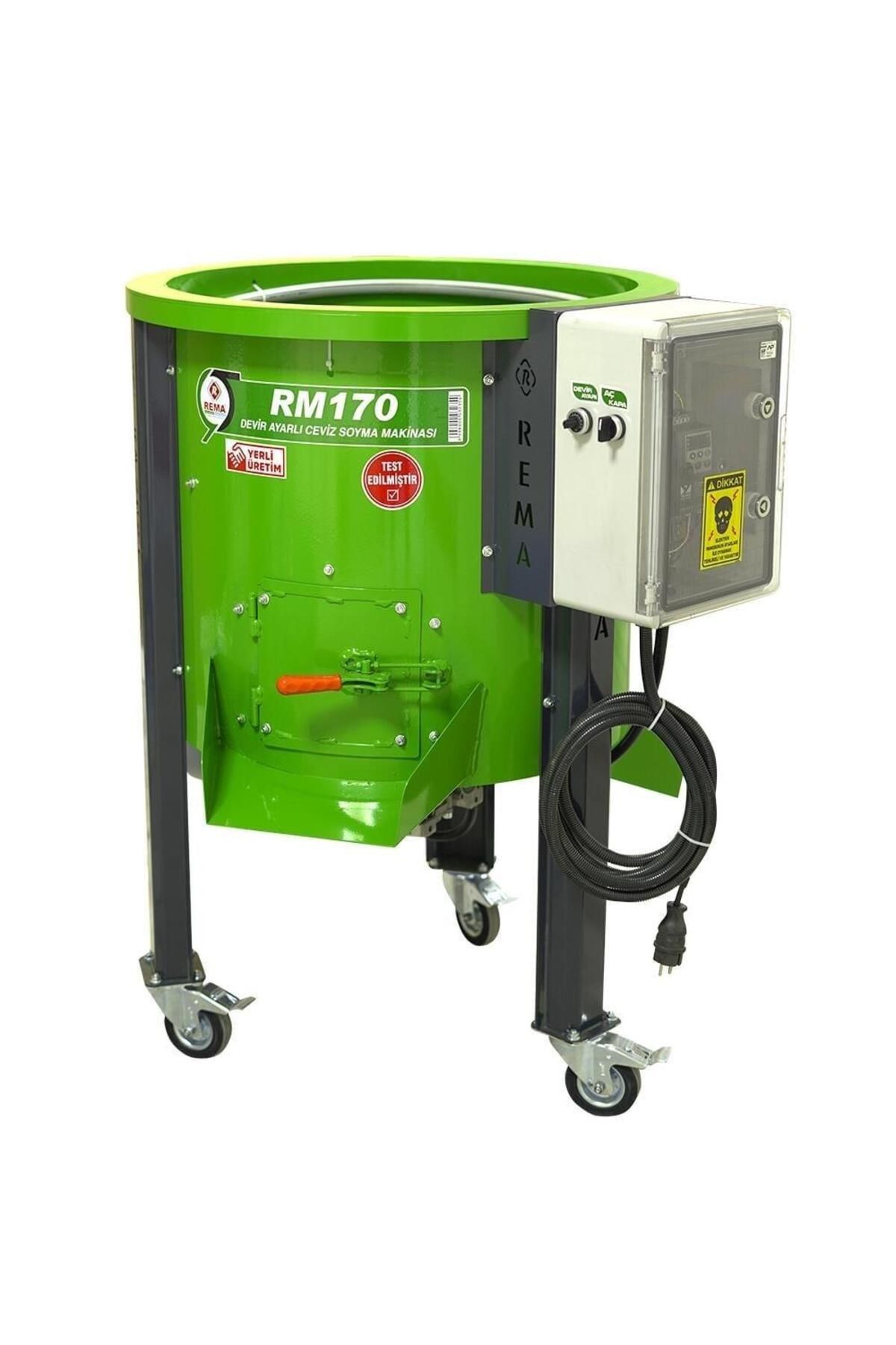 Rema Rm170 Devir Ayarlı Ceviz Soyma Makinesi 90kg/170l 220v