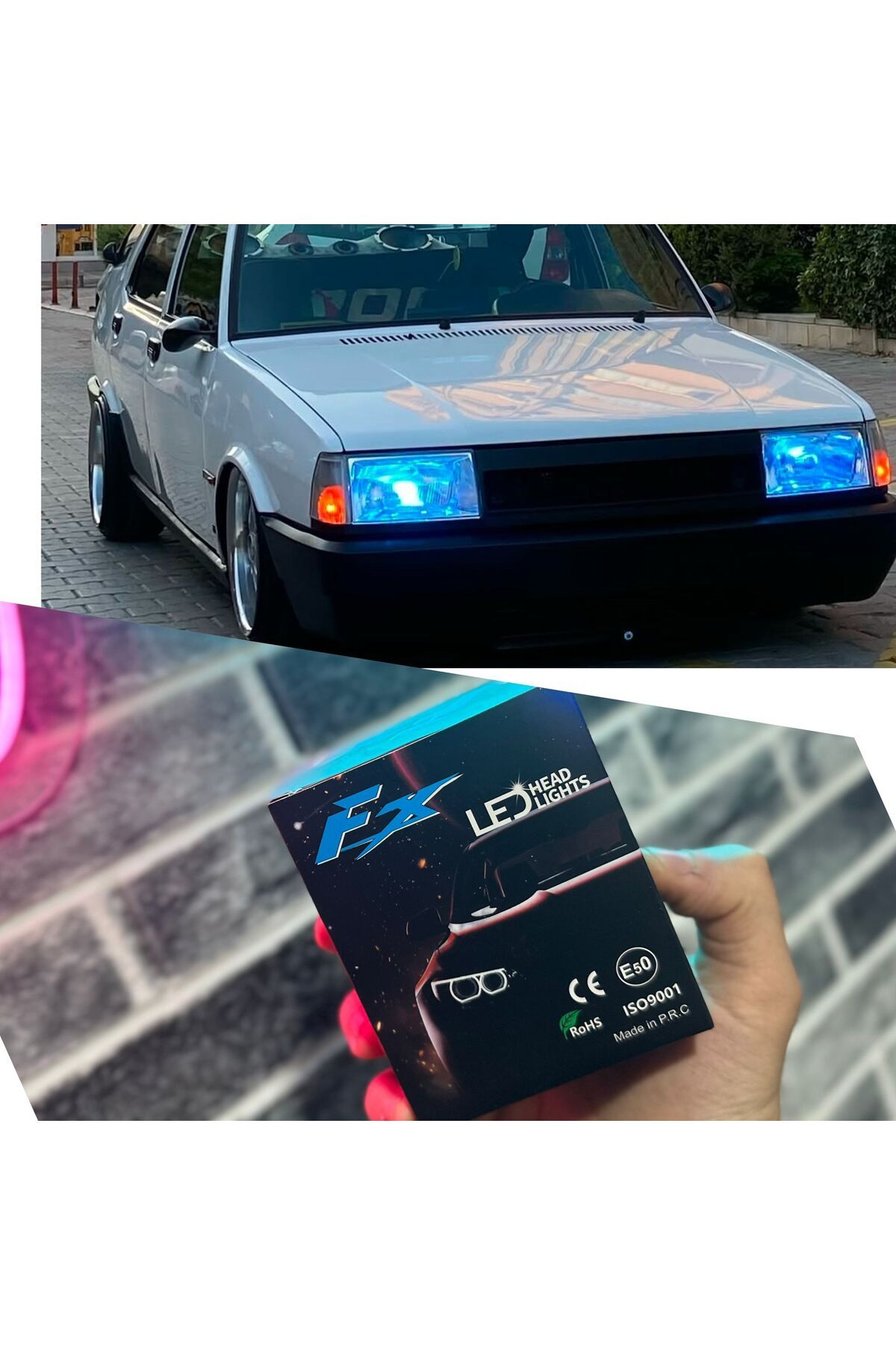 as garaj FX H11 BUZ MAVİ TEK DEVRE LED XENON