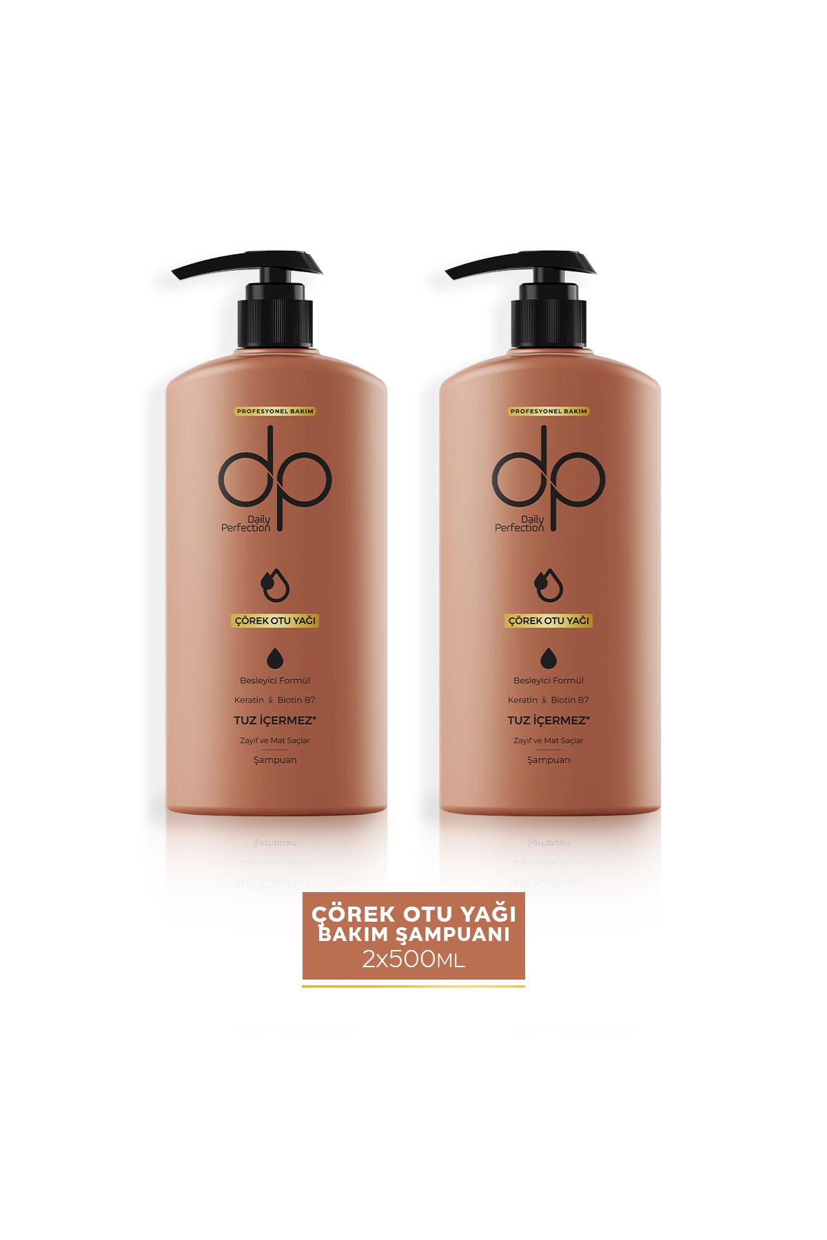 DP Daily Perfection Şampuan Çörek Otu Yağı 500 ml X 2 Adet