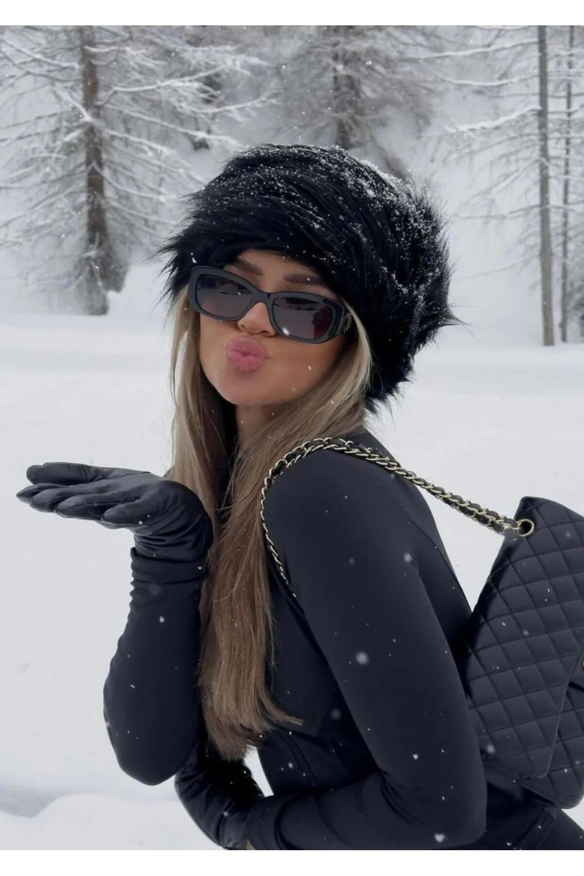 Wearflawless Trend Kışlık Suni Kürk Rus Kalpak Peluş Şapka