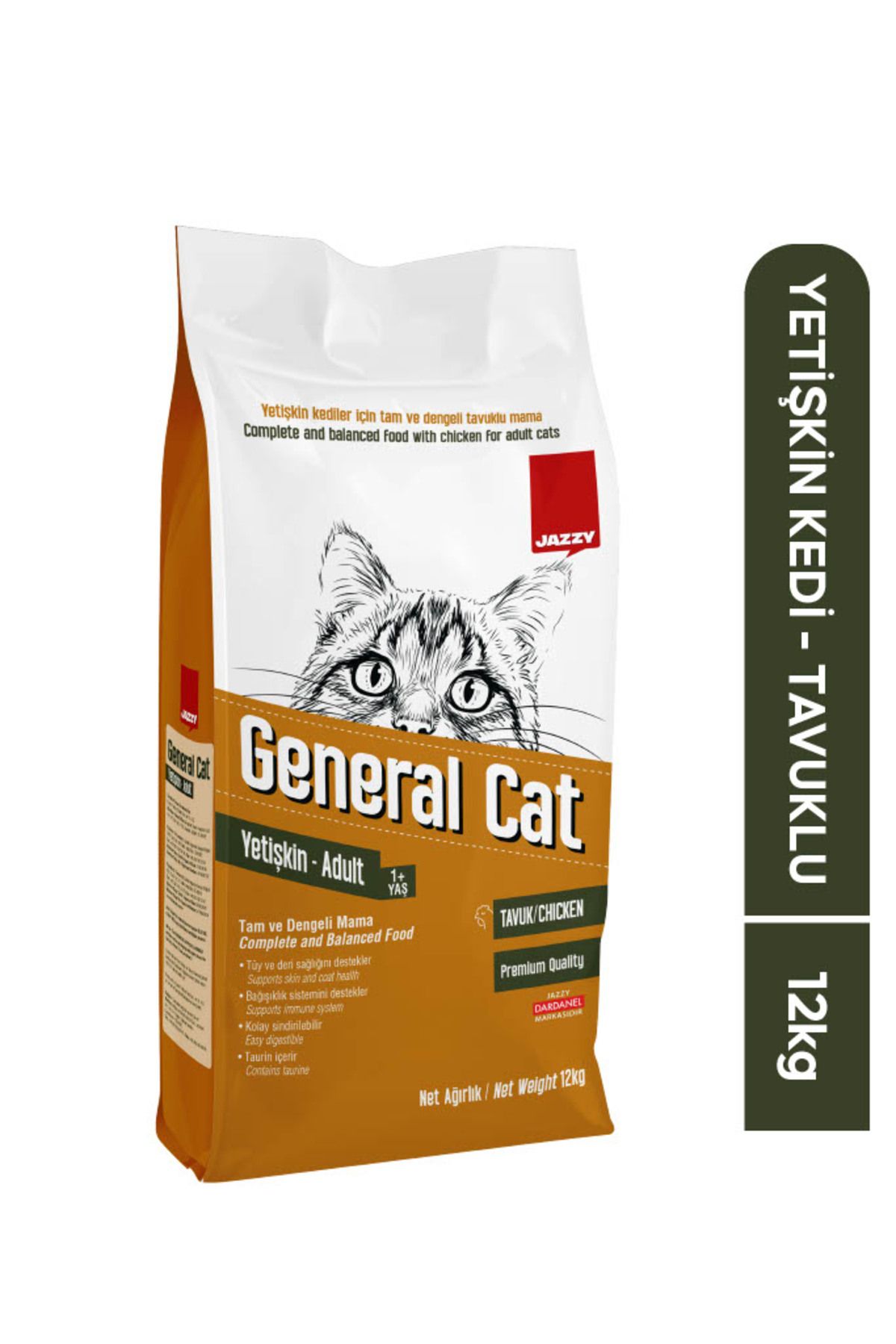 JAZZY General Cat Yetişkin Kedi Maması Tavuklu 12 Kg