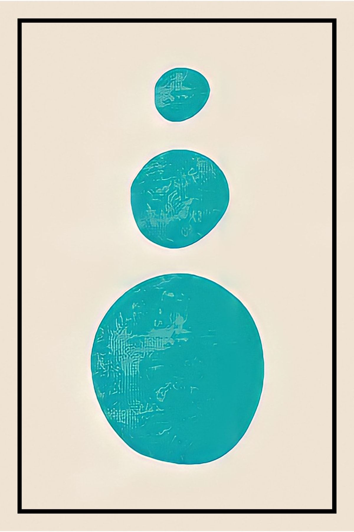 hediyeniburadabul Hbb Sanat Koleksiyonu Soyut Tasarım Ahşap Tablo/poster