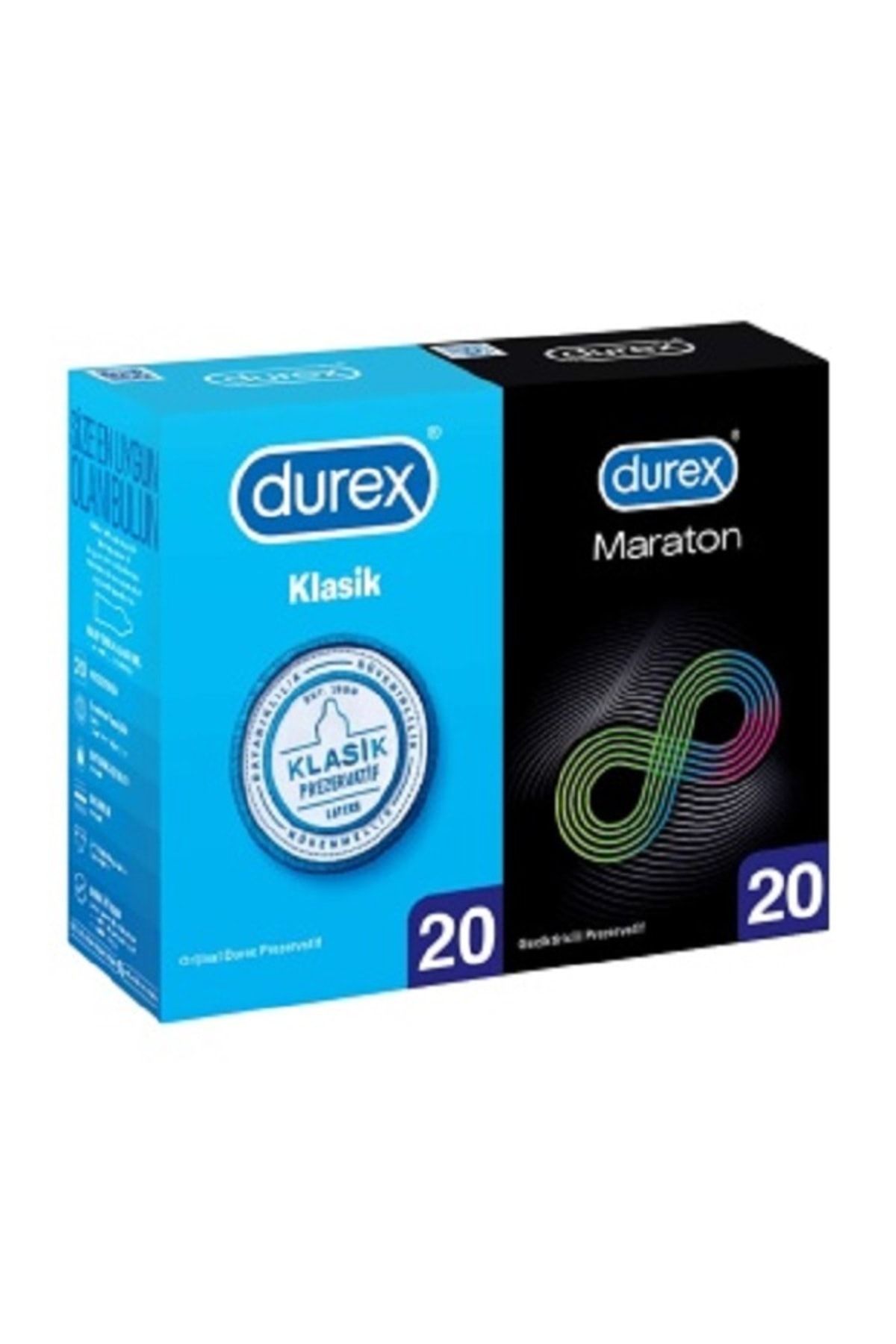 Durex Maraton li ve Klasik Prezervatif Kondom - 40'lı