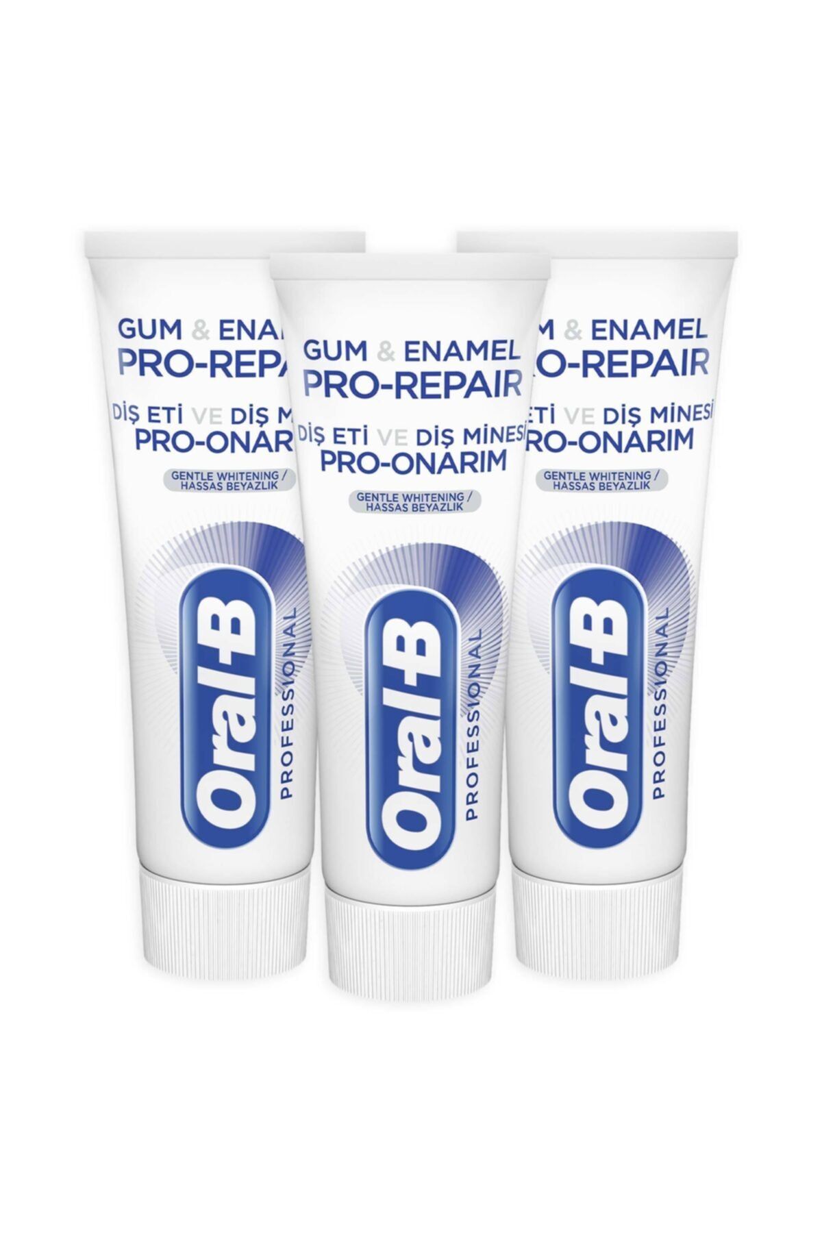 Oral-B   75ml Diş Eti ve  Minesi Pro Onarım Beyazlık Diş Macunu x 3