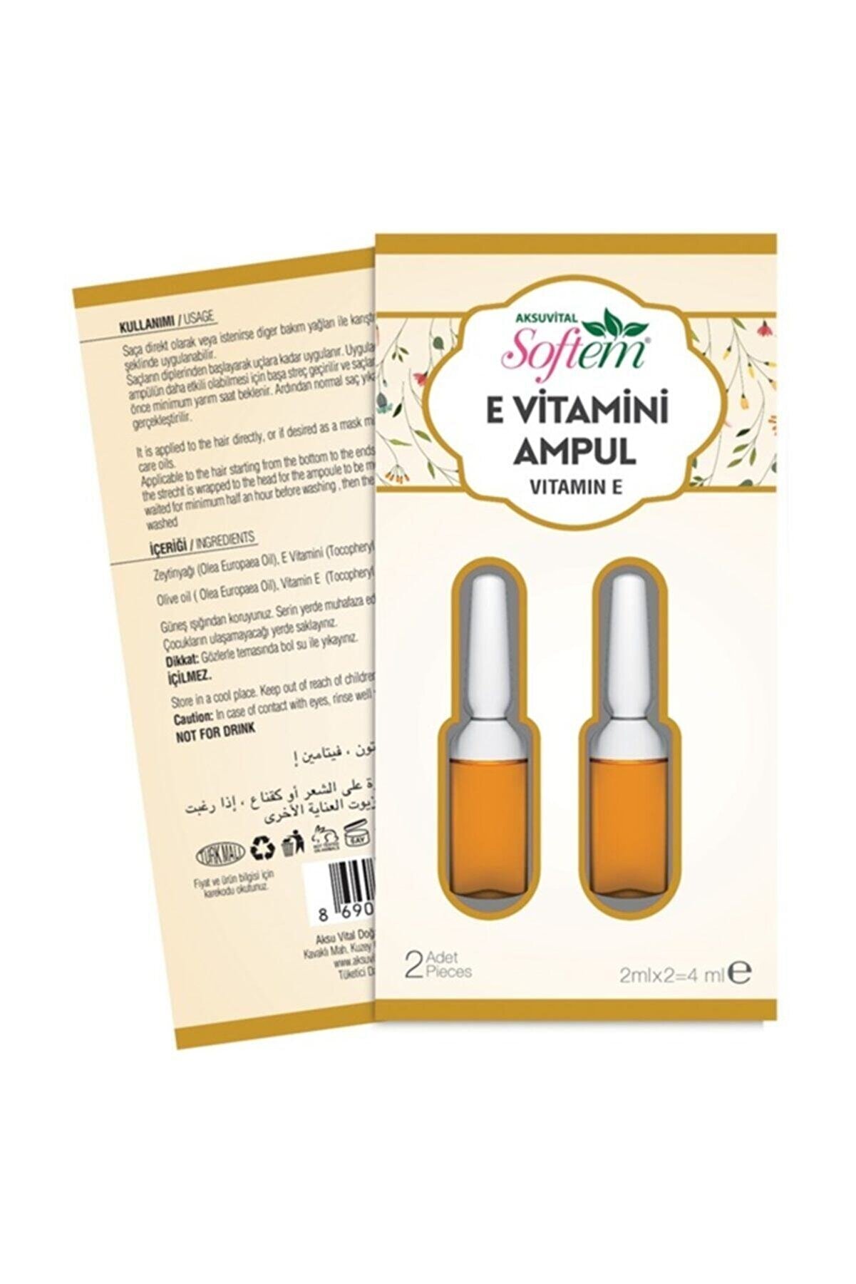 Softem E-vitamini Ampul 2*2ml