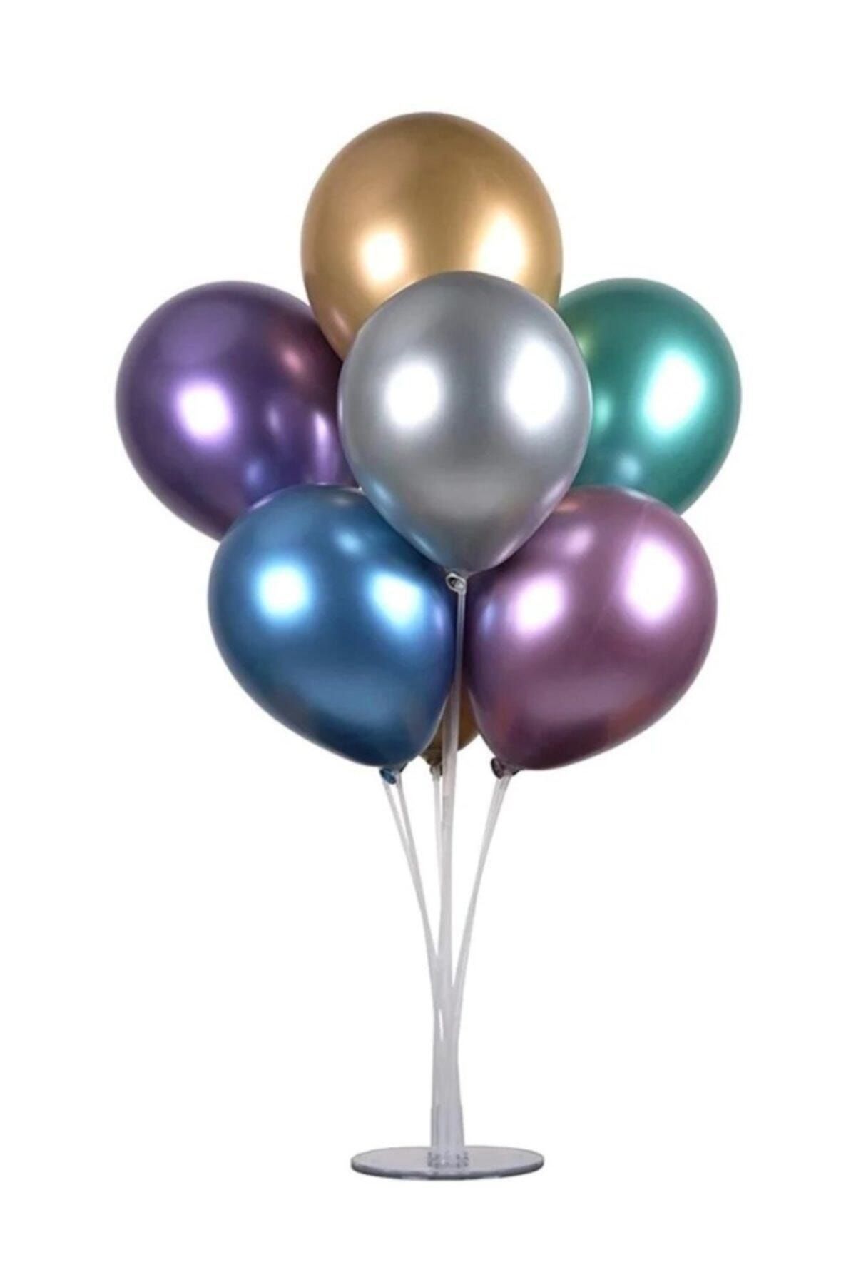 Genel Markalar 7'li Balon Standı Ve 7 Adet Metalik Balon