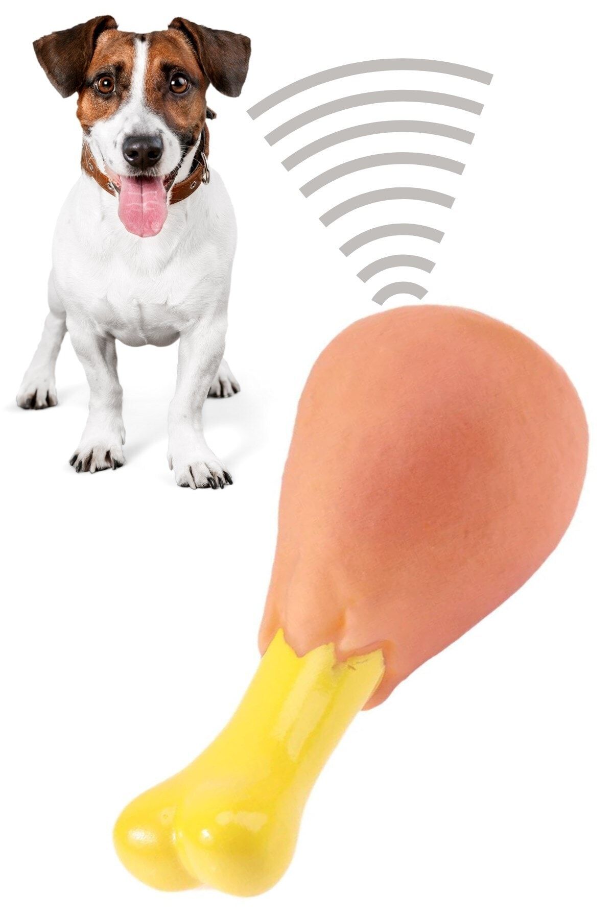 Buffer 2 Adet Köpekler Için Tavuk Budu Kışkırtıcı Sesli Oyuncak Sevimli Eğitici Eğlenceli